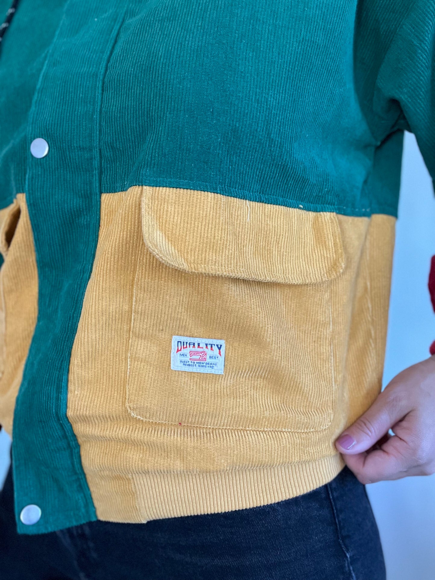 Punchy Cord Hooded Jacket - Size M