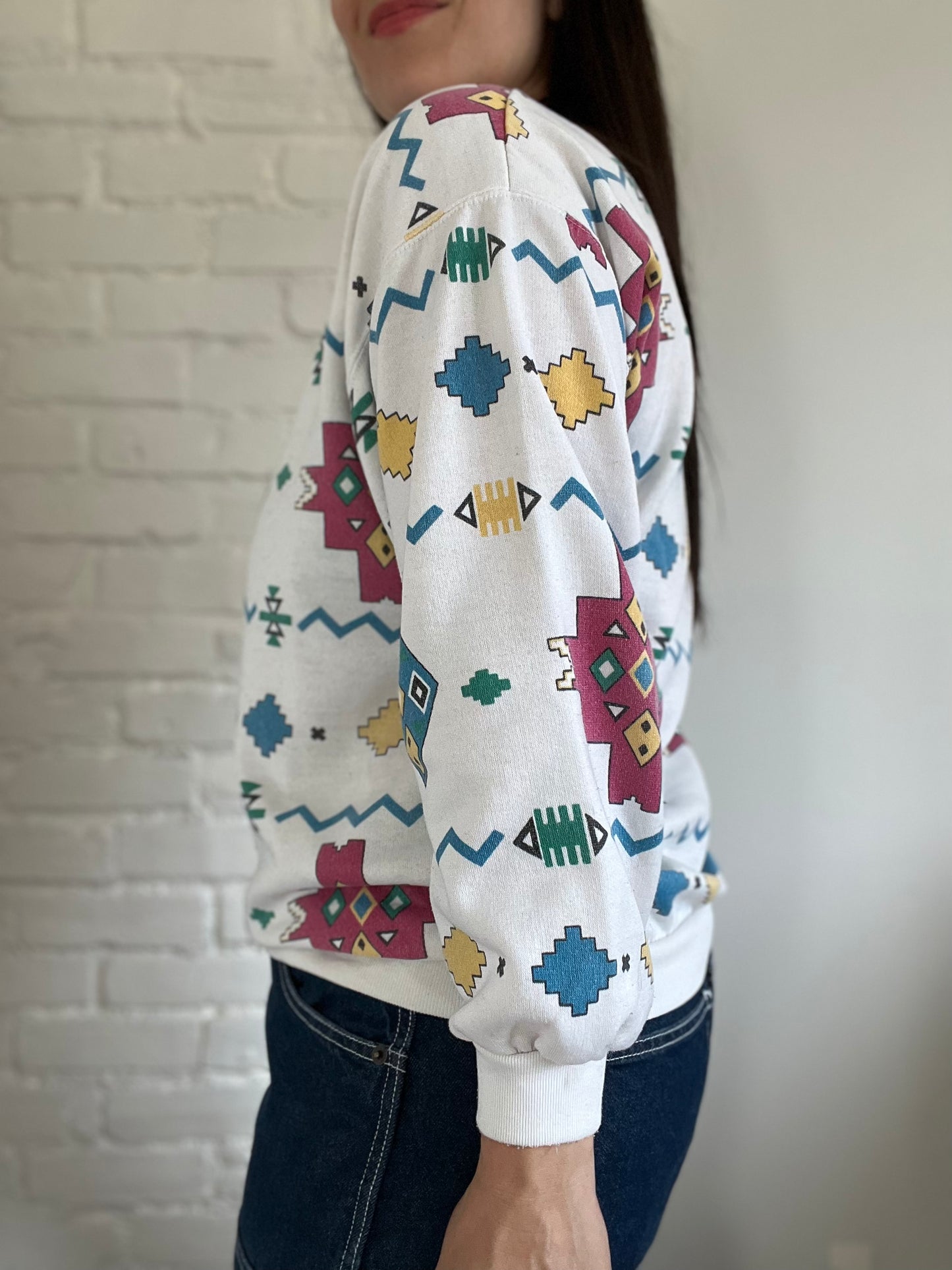 90s Abstract Crewneck - Size M