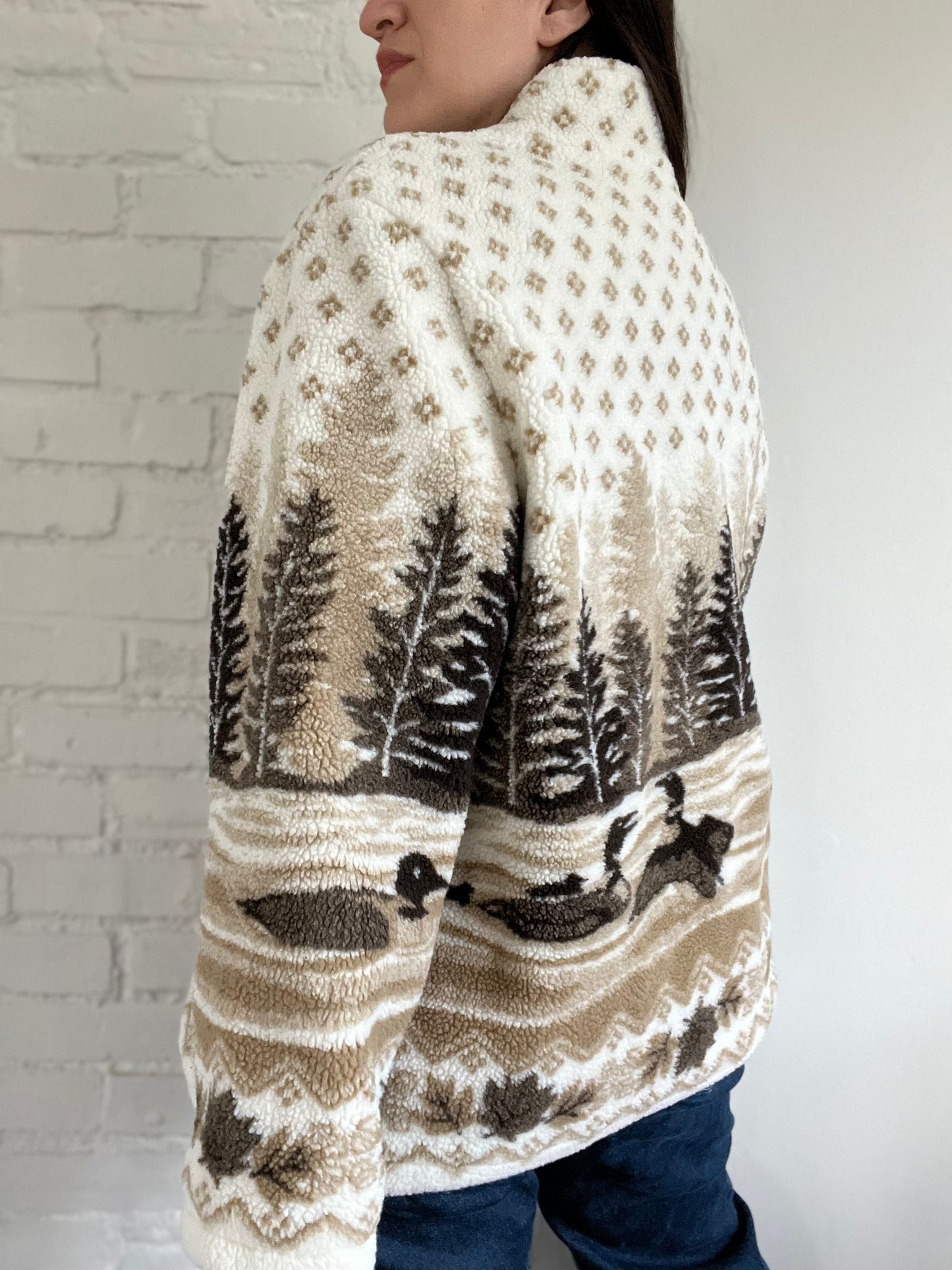 Northern Reflections Loon Fleece Jacket - Size XL