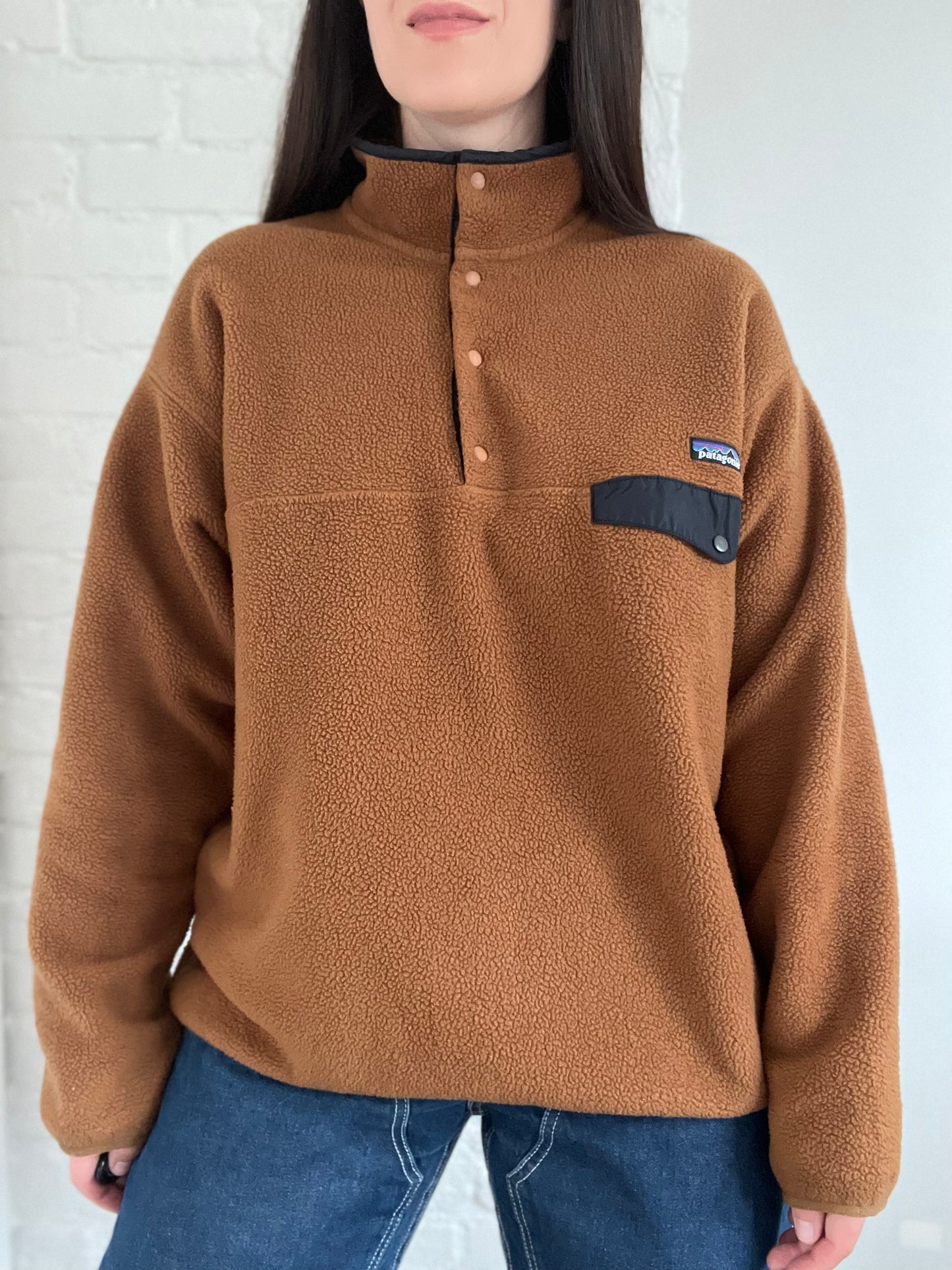 Caramel Patagonia Synchilla Fleece - Size XL