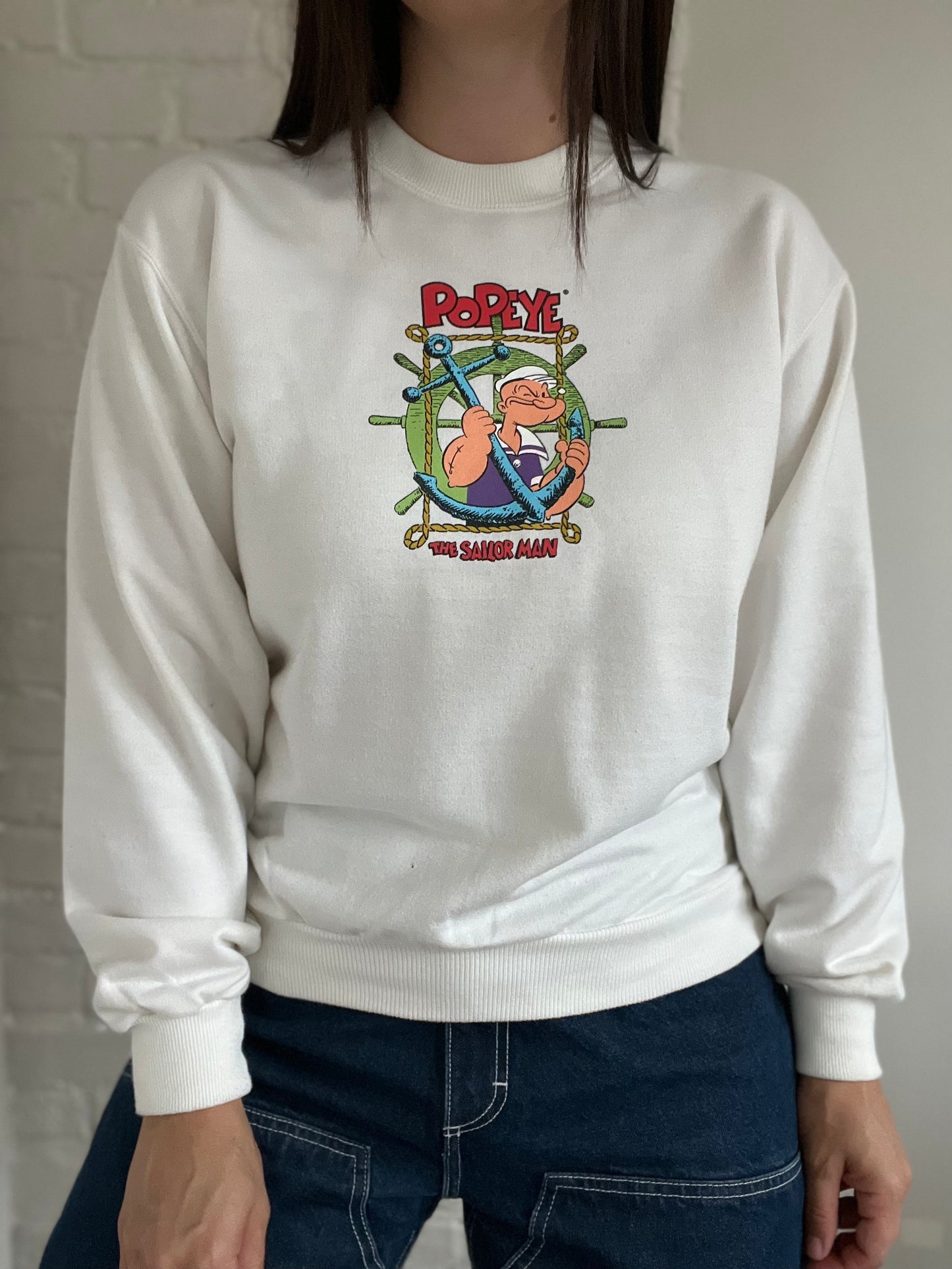 Vintage Popeye Crewneck Sweater - Size L