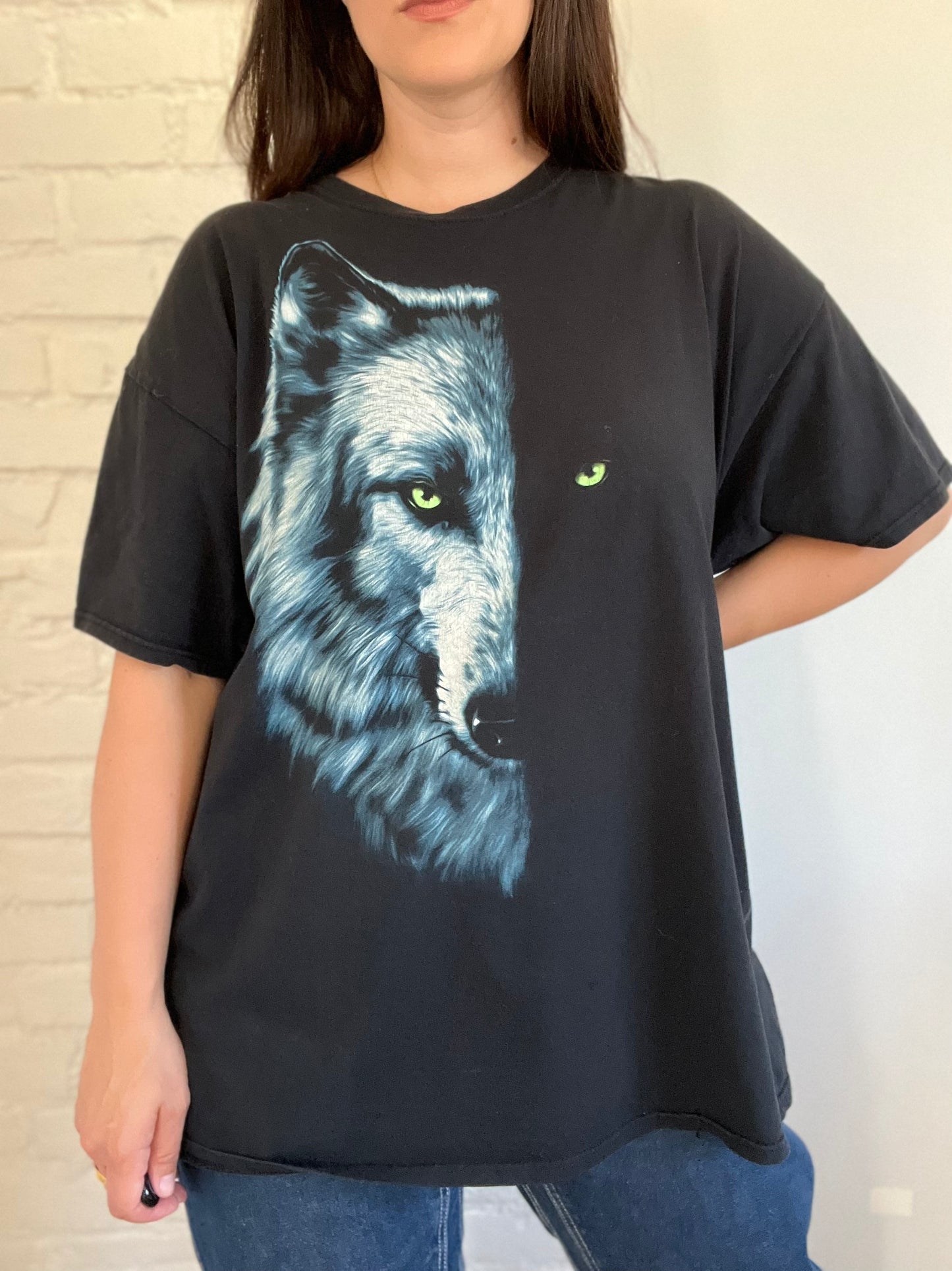 Night Wolf Vintage Tshirt - Size L