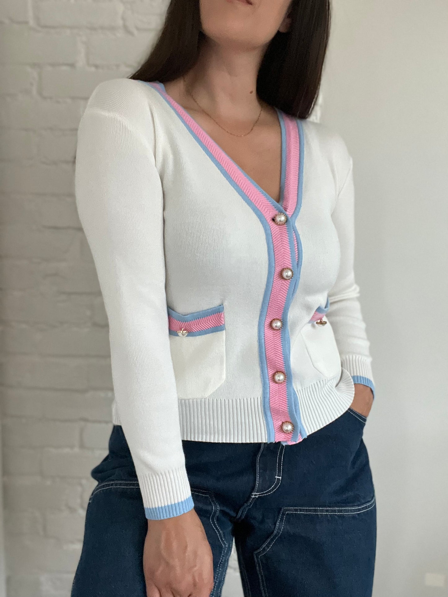 Cotton Candy Vintage Cardigan - Size M