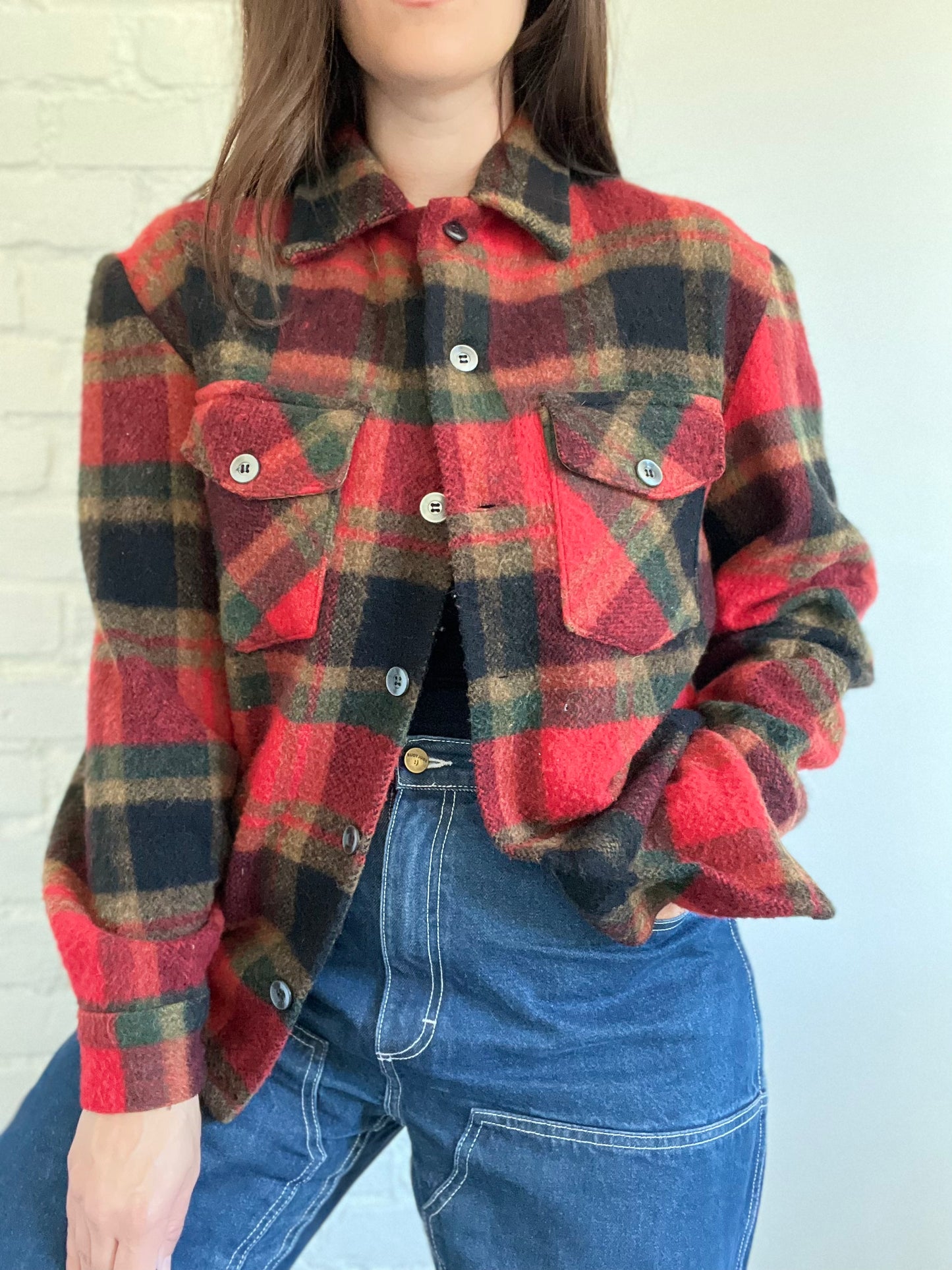 100% Wool Lumber Jac Shacket - Size M