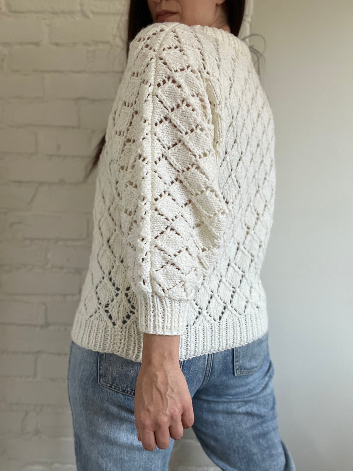 Chunky Neutral Knit Sweater - Size S-L
