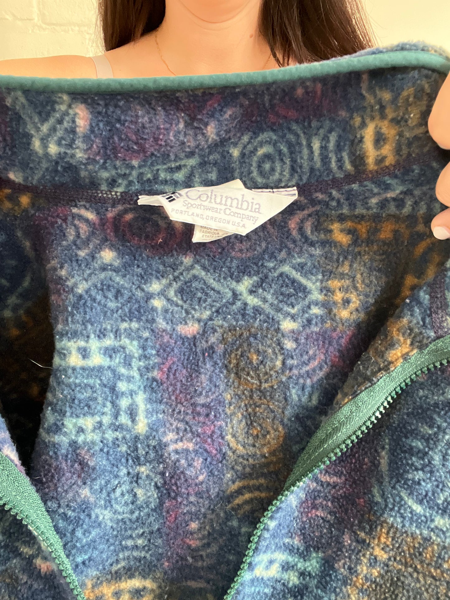 90s Columbia Fleece Pullover - Size L/XL