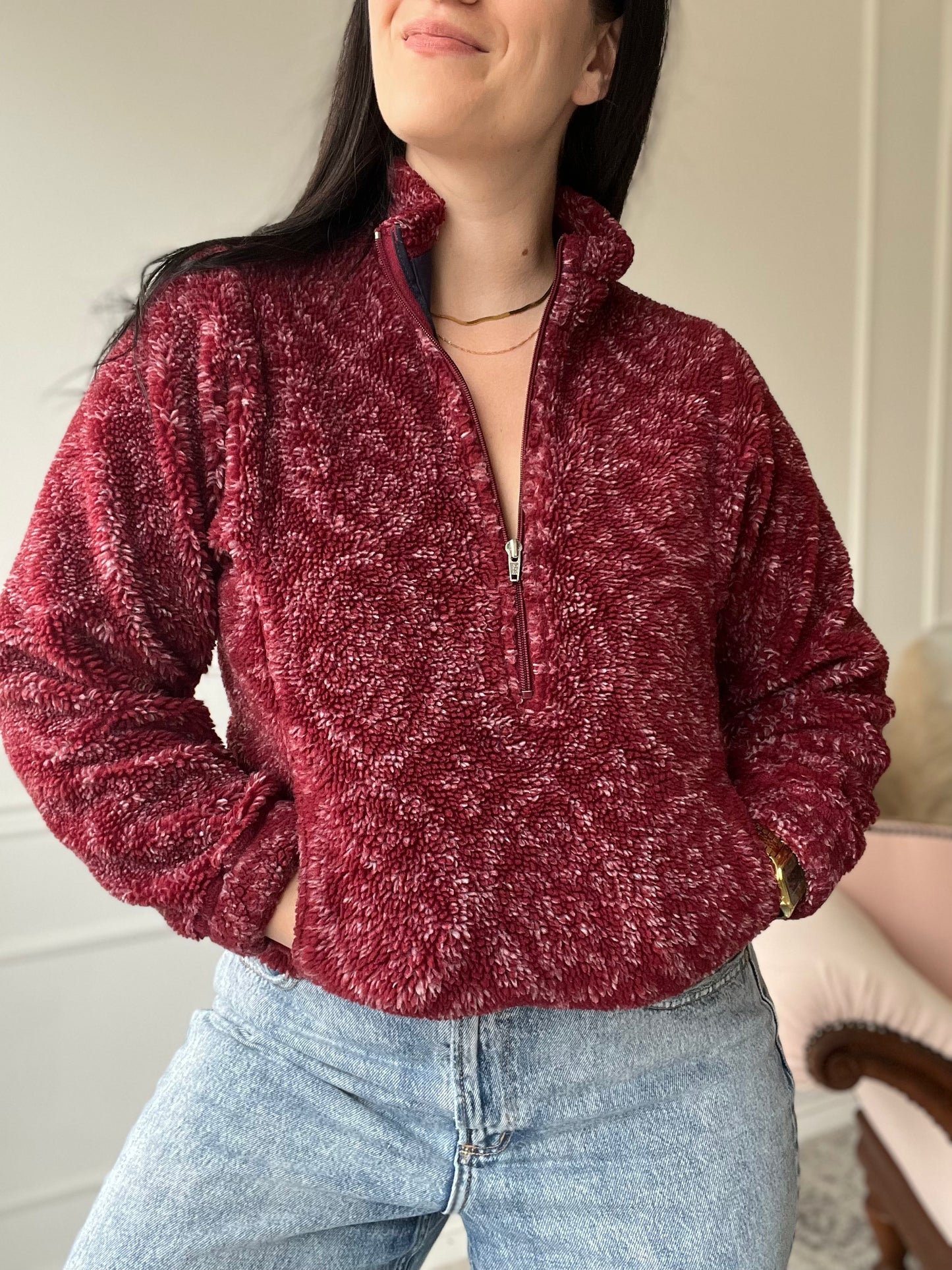 Vintage Patagonia Teddy Sherpa Pullover - Size S