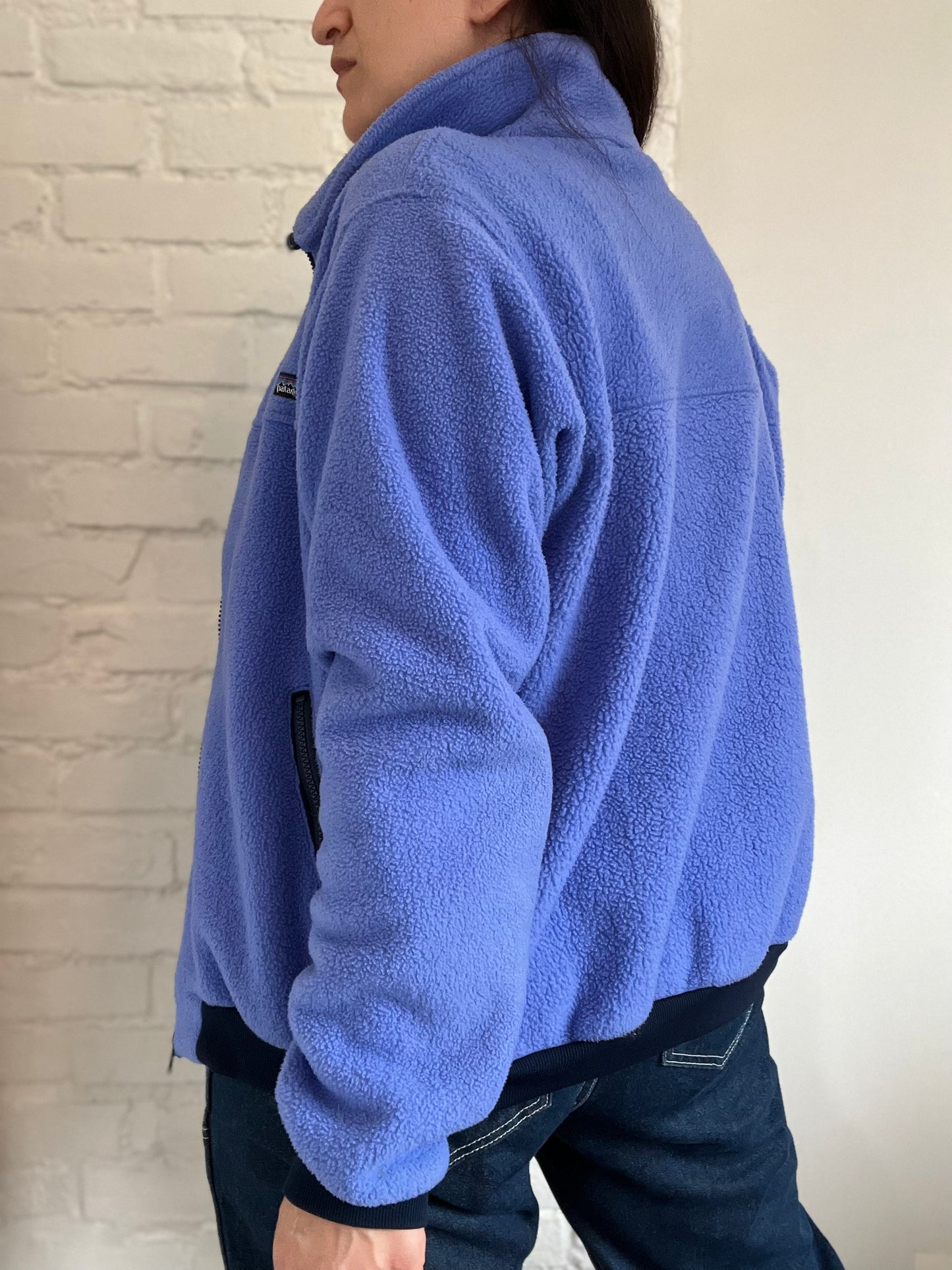 Purple Patagonia Fleece Zip Up - Size L