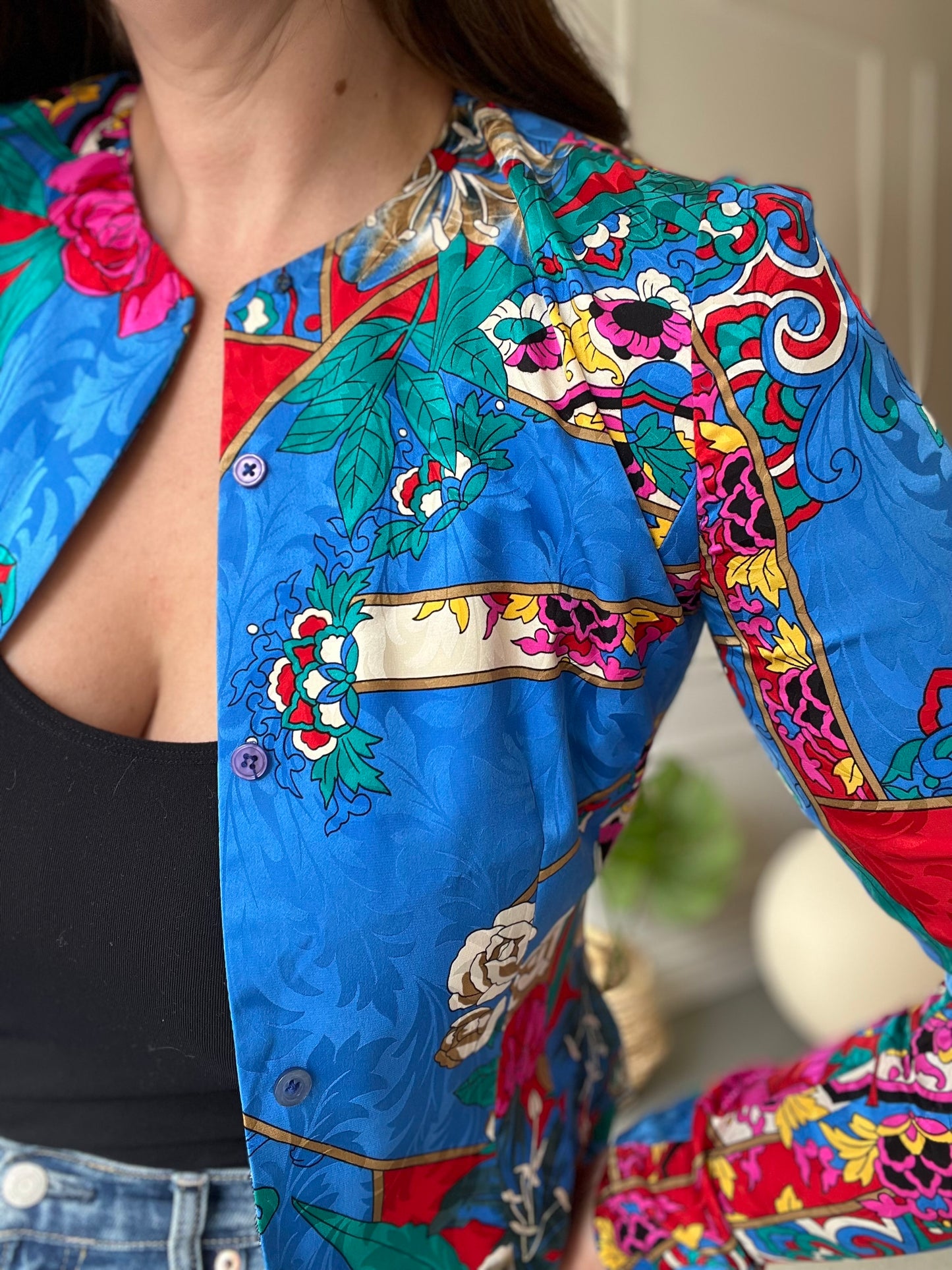 Anne Crimmins for Umi Collections Silk Top - Size 4