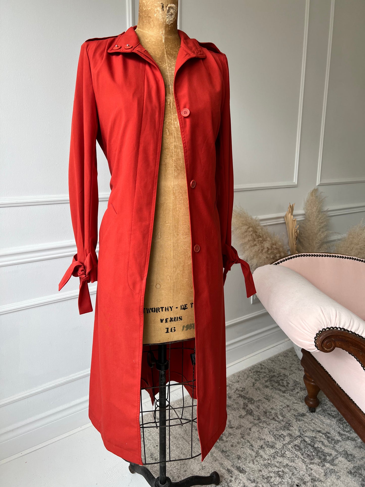 NEW Rust Orange Trench Coat - Size 2