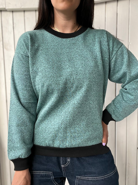 Turquoise Crewneck Sweater - Size S