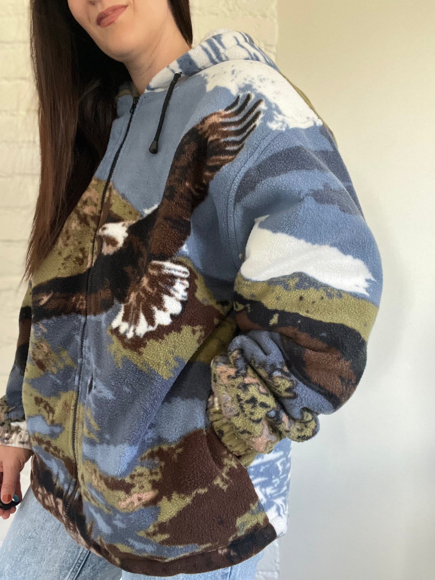 Bald Eagle Sherpa Puffer Fleece - XL/XXL