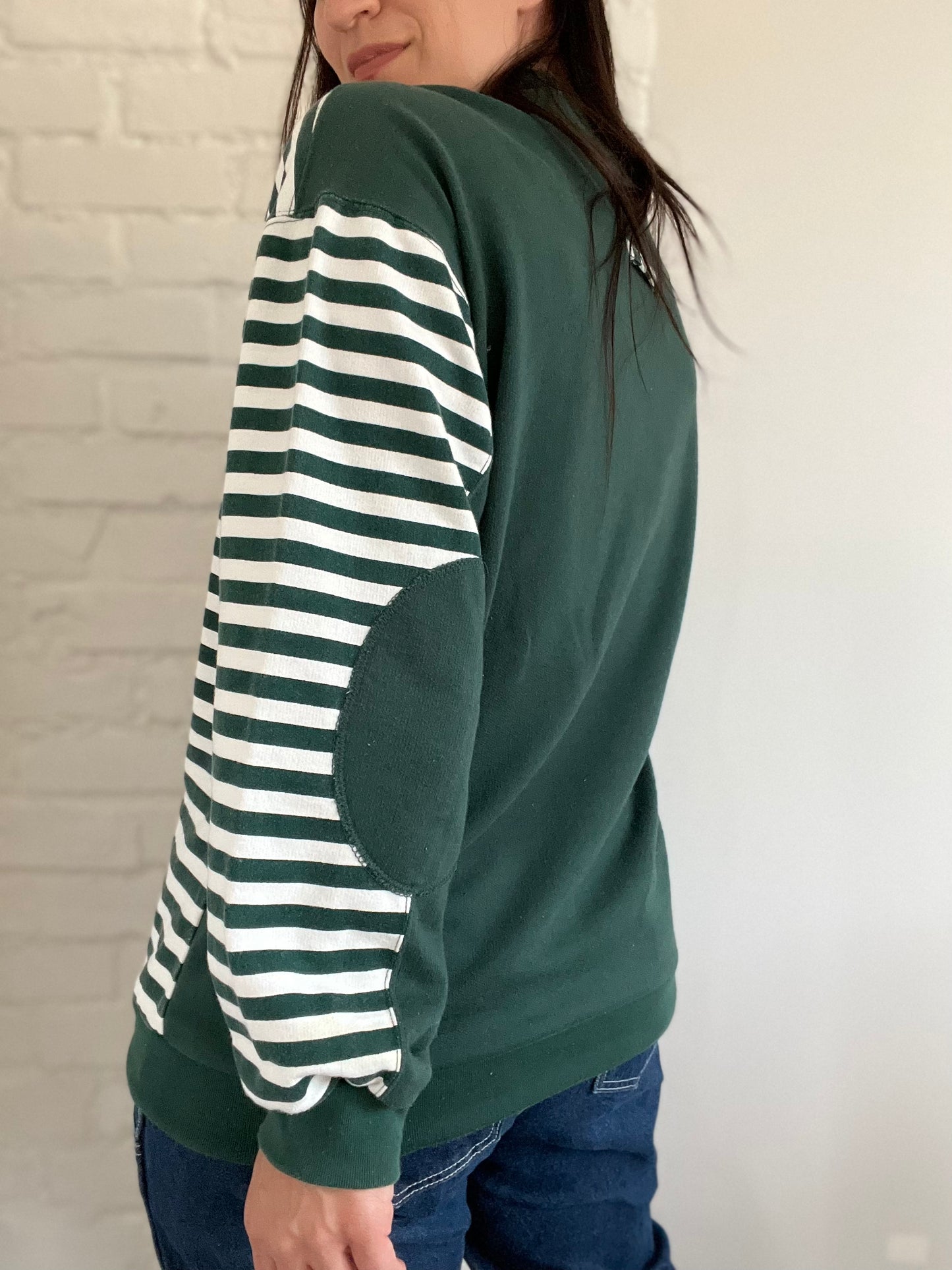 Striped Rugby Style Sweater - Size L