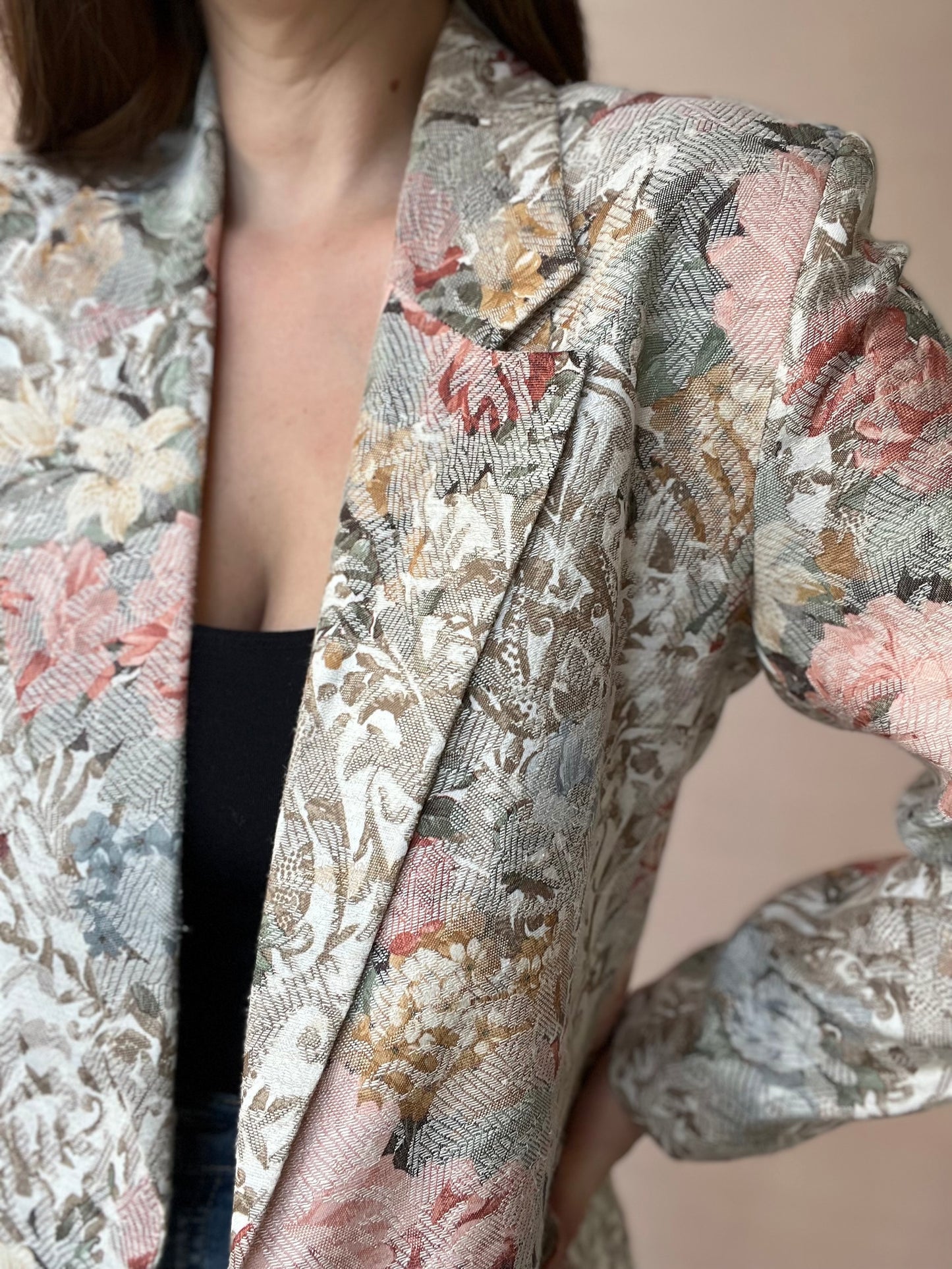 Goldy Floral Blazer - Size L/XL