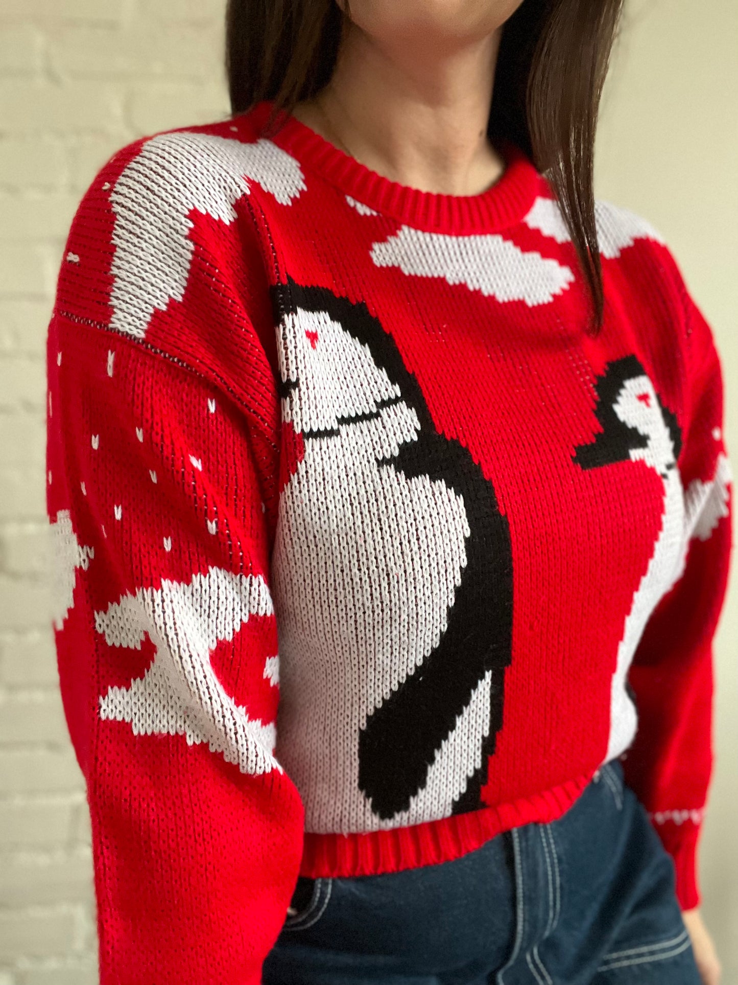Penguins Knit Sweater - S/M