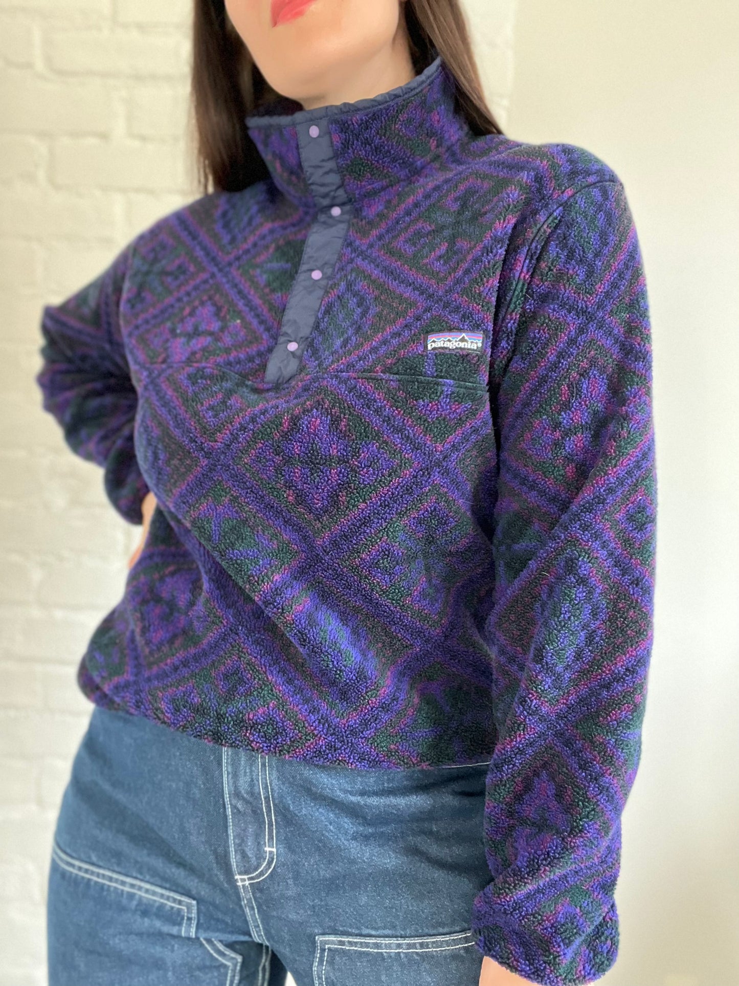 90s Retro Patagonia Fleece Synchilla - Size M