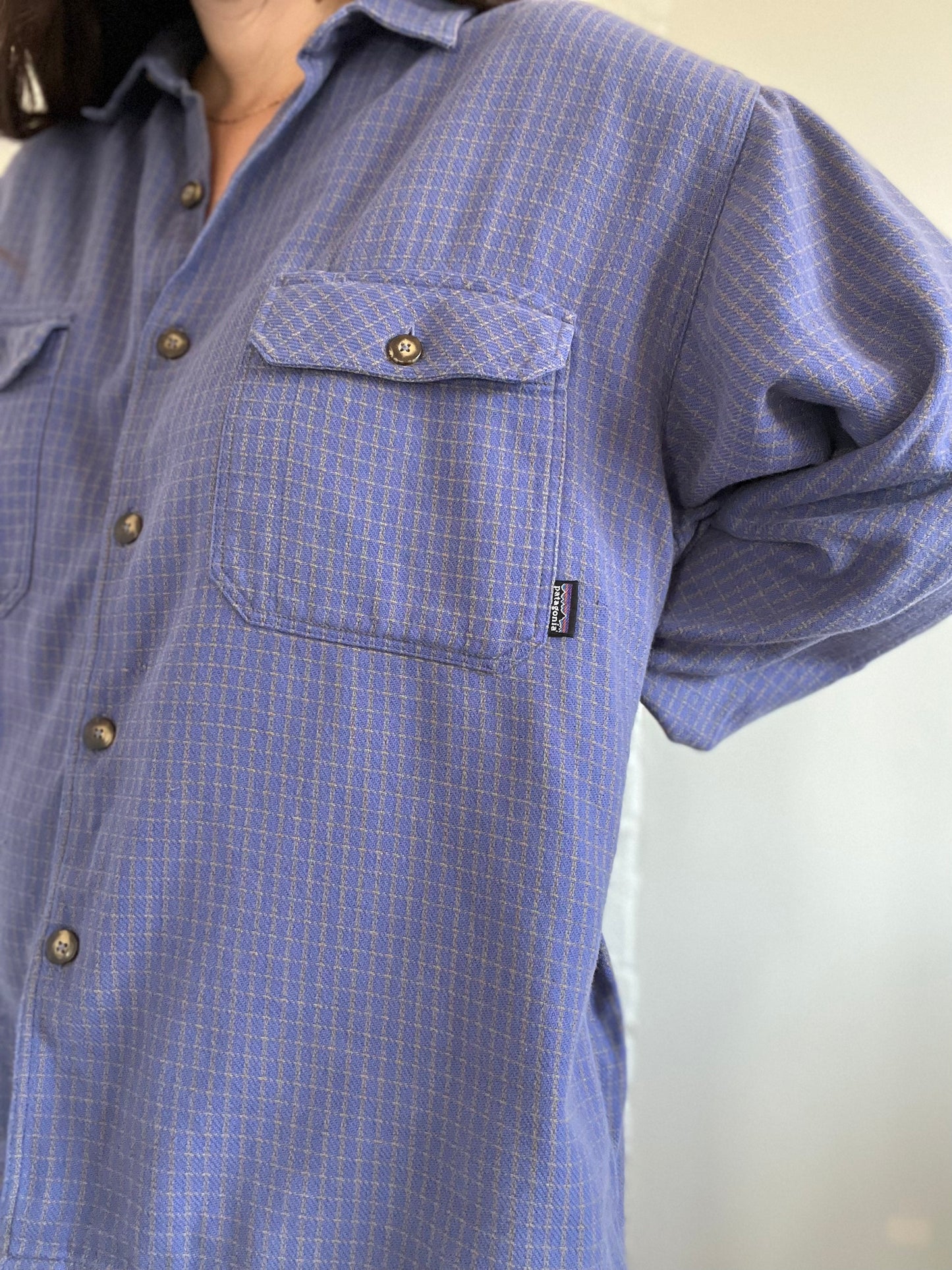 Patagonia Plaid Button-Up Shirt - Size Mens L