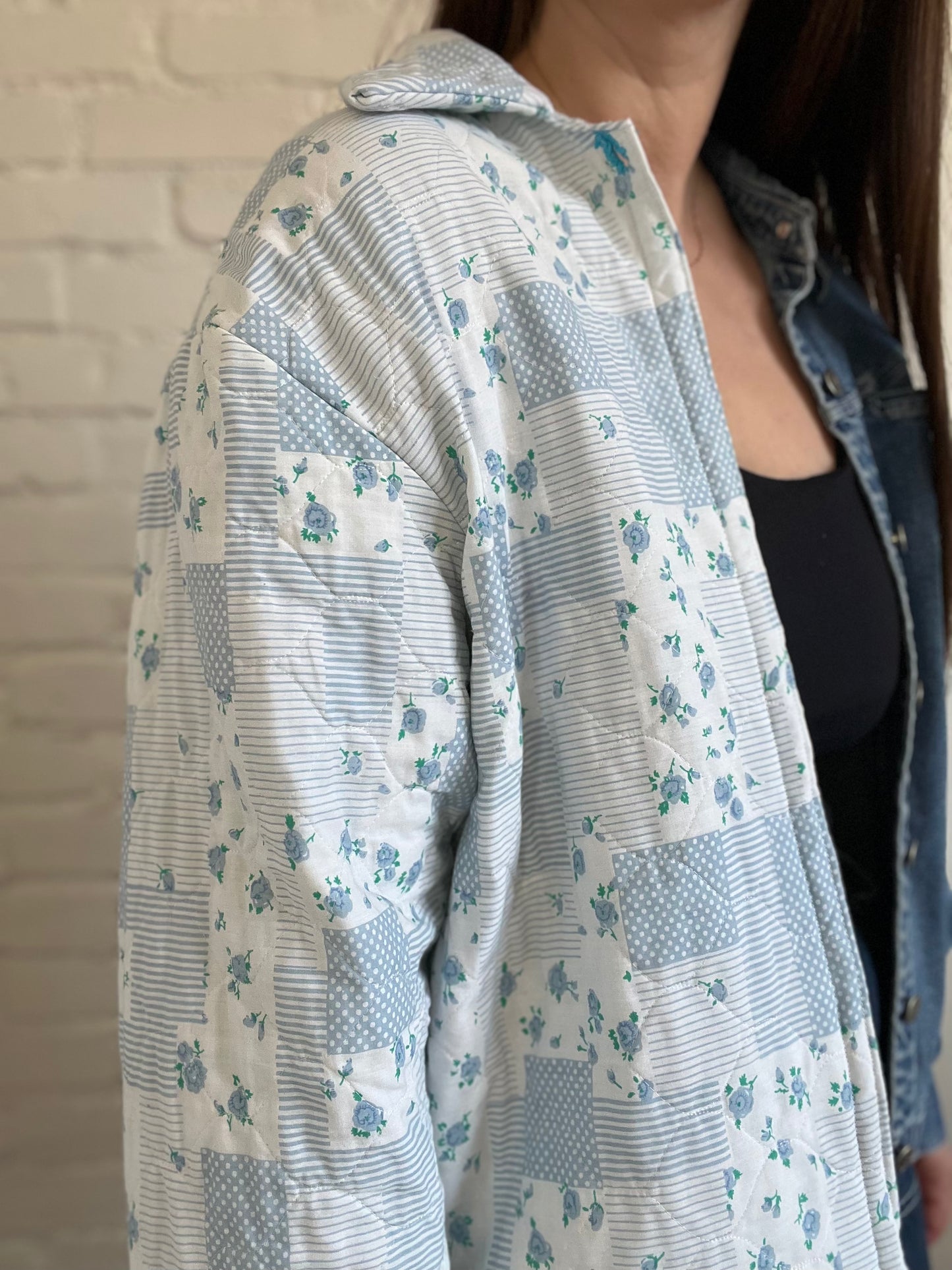 Quilt Denim Rework Jacket - Size S-L