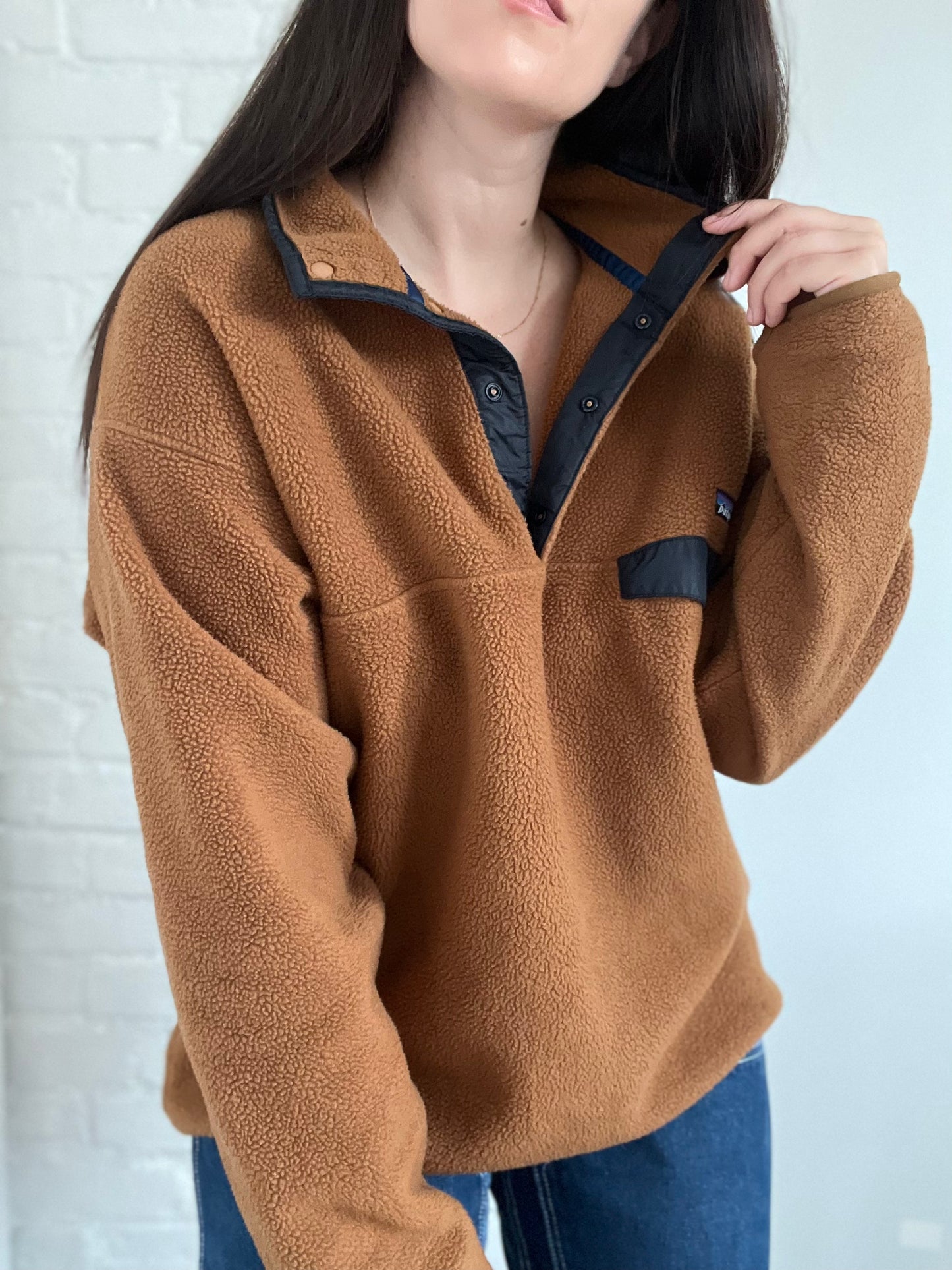 Caramel Patagonia Synchilla Fleece - Size XL