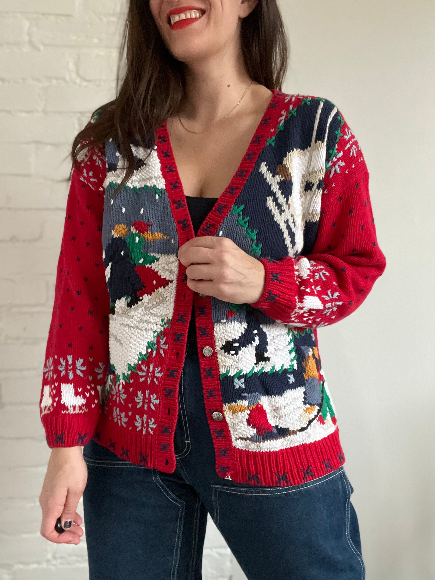 Let it Snow Knit Sweater - M/L