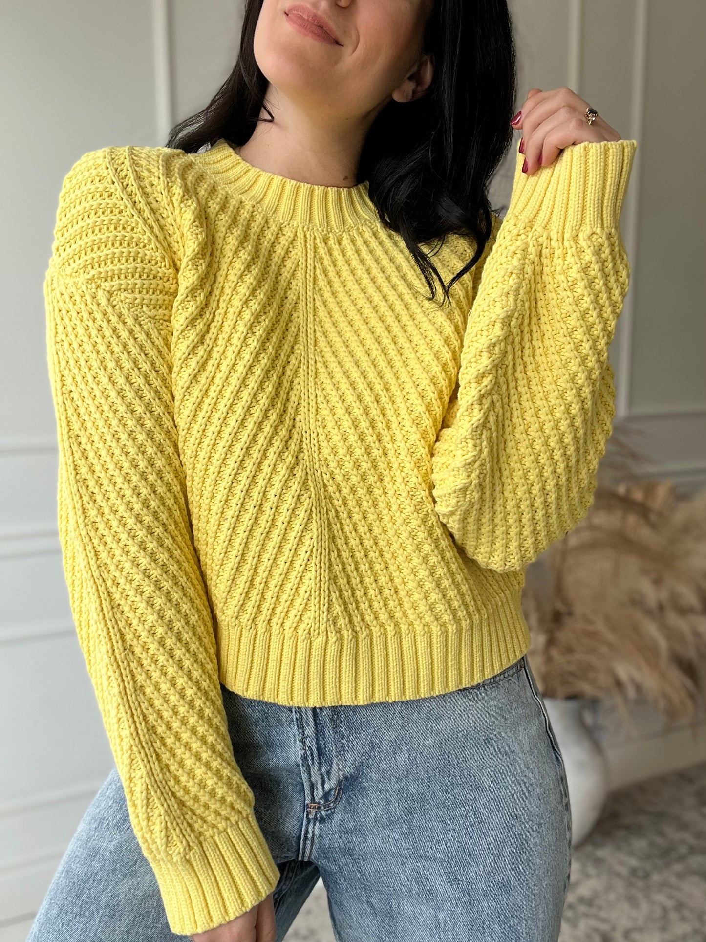 Extra Chunky Sunshine Sweater - Size S