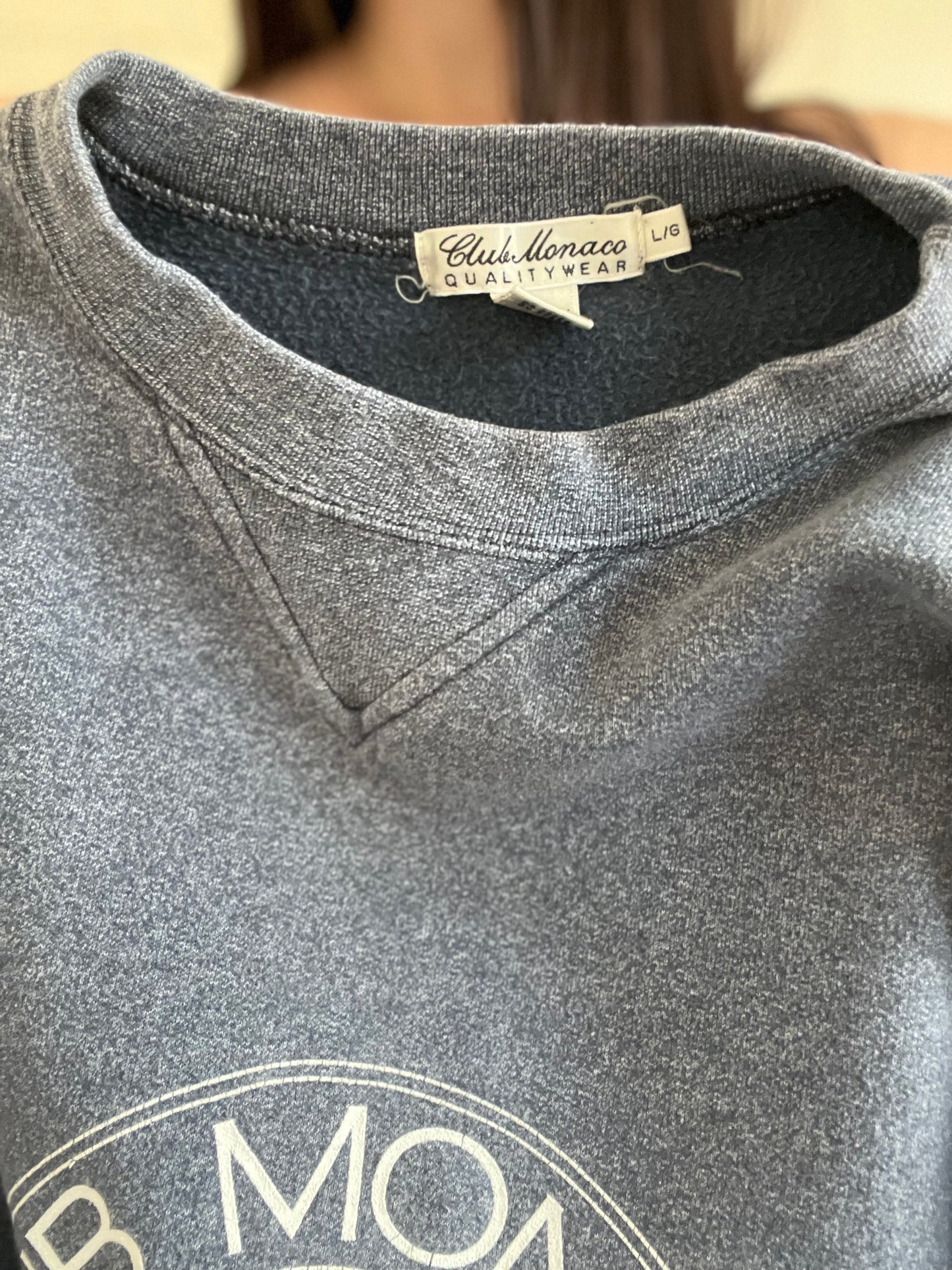 Vintage Club Monaco Heritage Crest Sweater - Size L