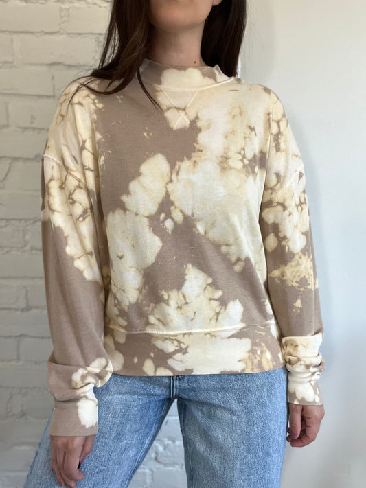 Tie Dye Mock Neck Sweater - XS/S