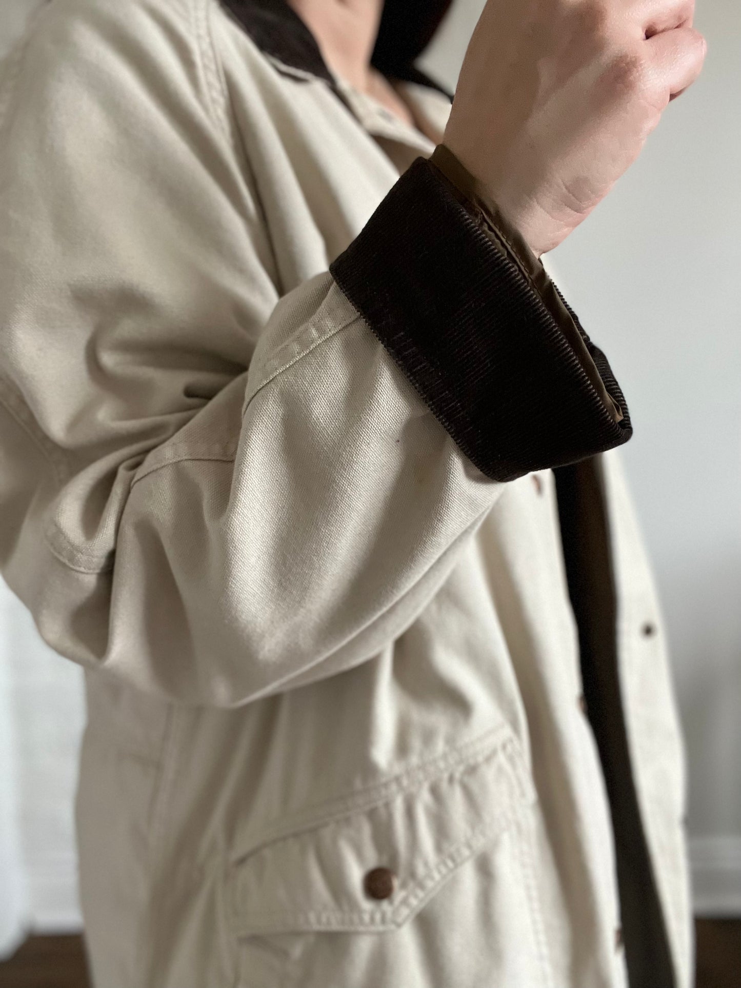 Vintage L.L.Bean Sherpa Lined Trench Coat - L