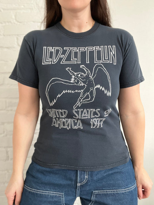 1977 U.S. Led Zeppelin Tour T-Shirt - Womens S