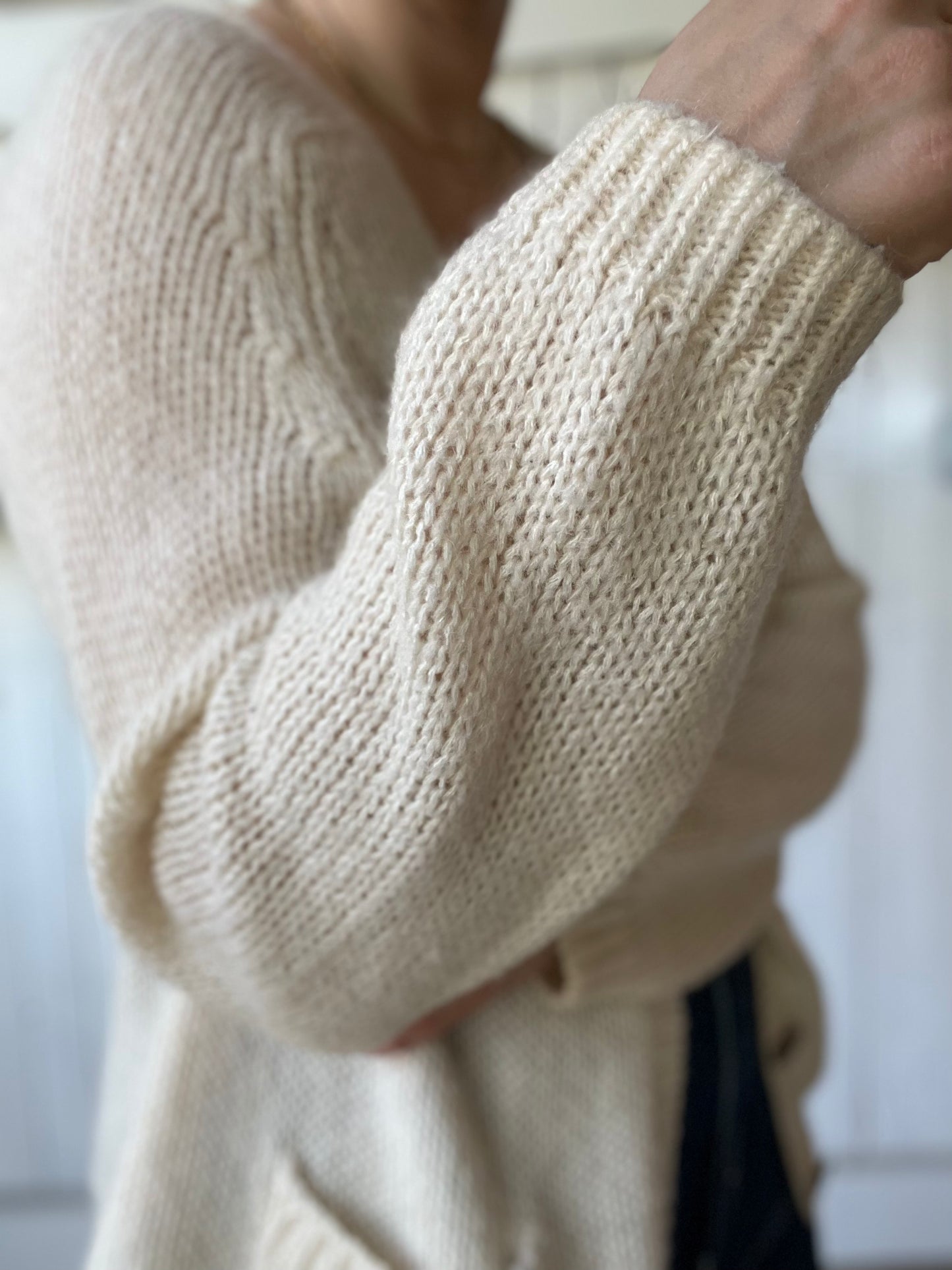 Mohair Wool Vintage Cardigan - Size O/S