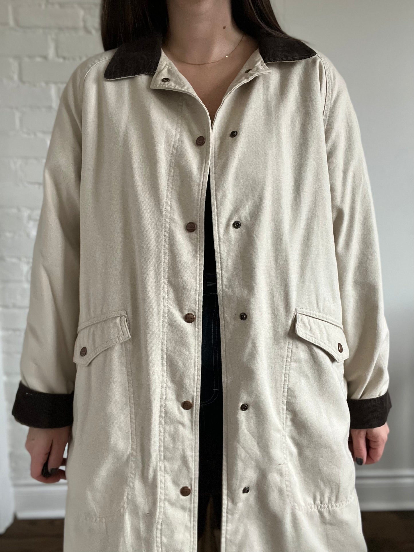 Vintage L.L.Bean Sherpa Lined Trench Coat - L