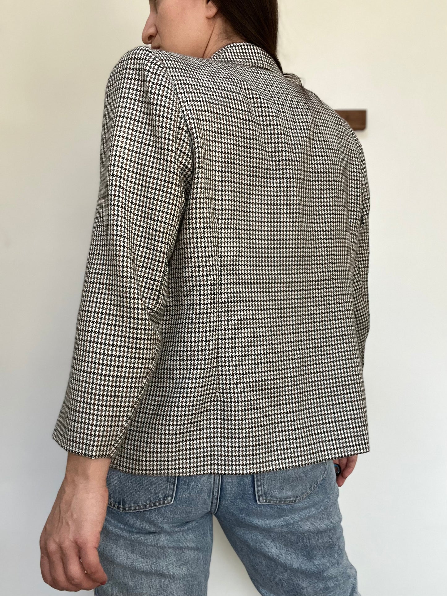 Mini Houndstooth Vintage Blazer - Size M/L