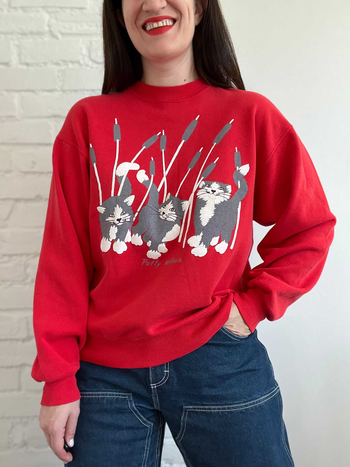 Putty Willows Crewneck Sweater - XL