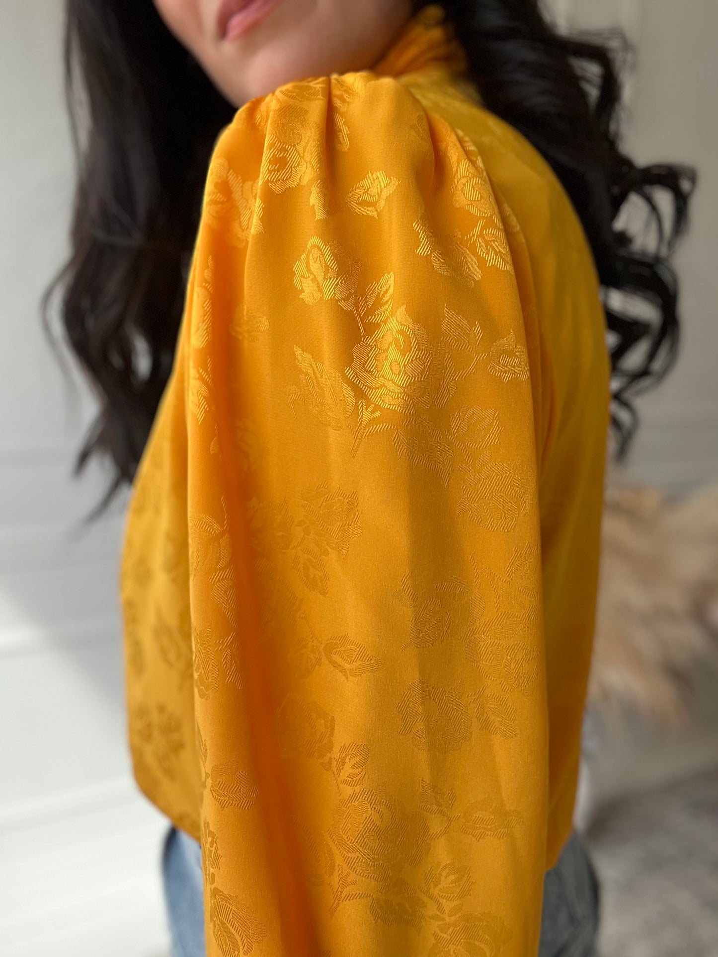 Mustard Vintage Blouse - Size M/L