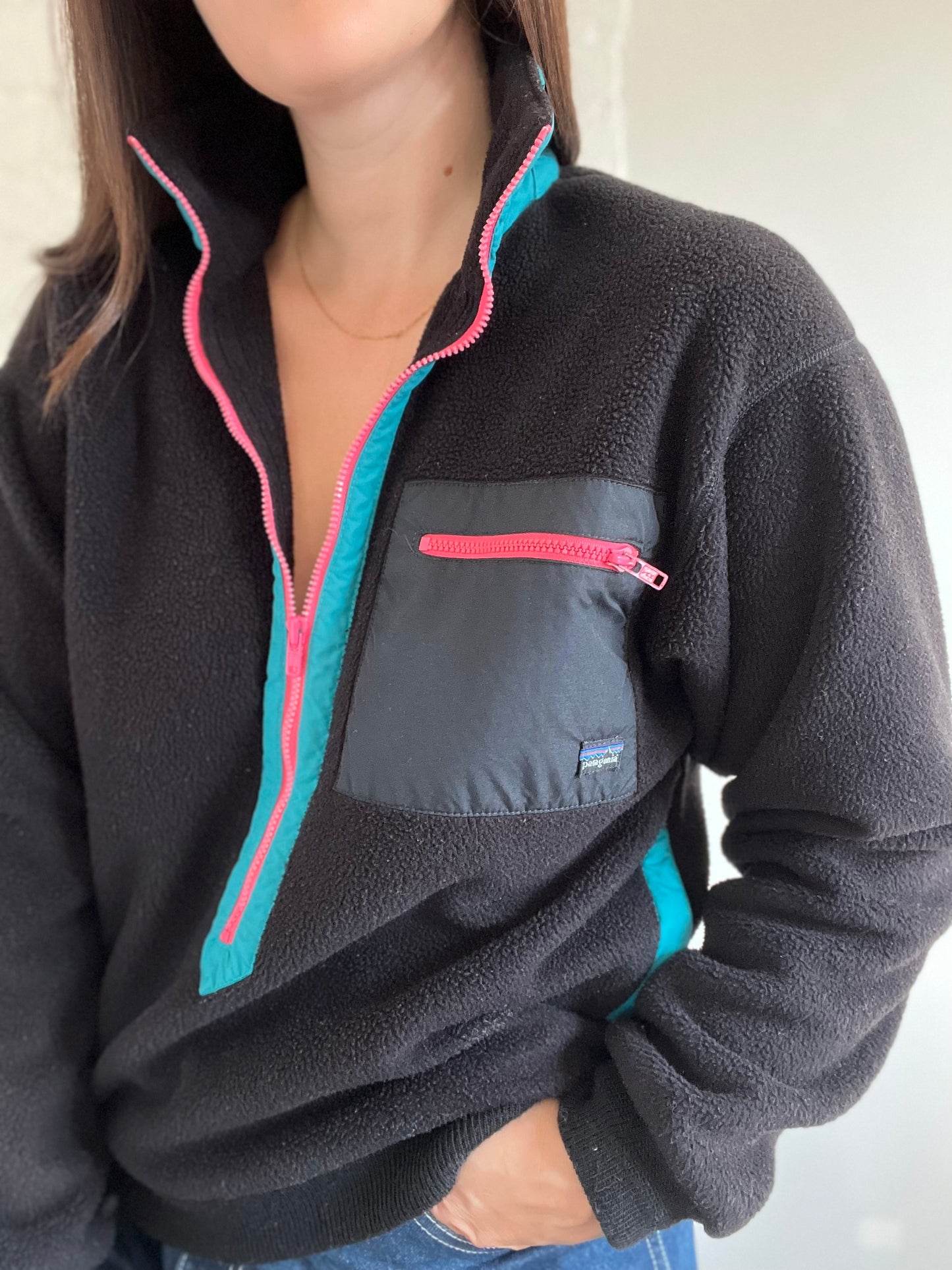 Vintage 90s OG Neon Patagonia Fleece - Size S/M
