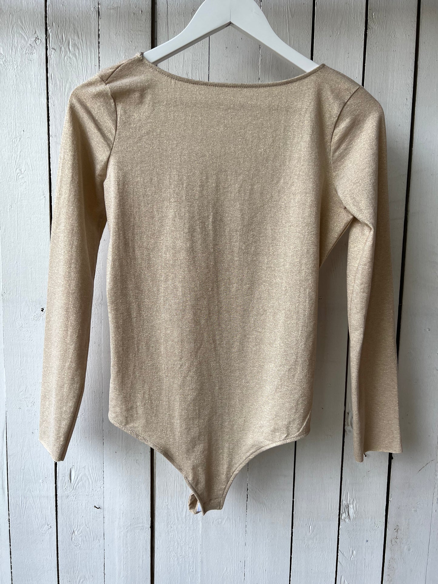 Shimmer Gold Body Suit - Size M