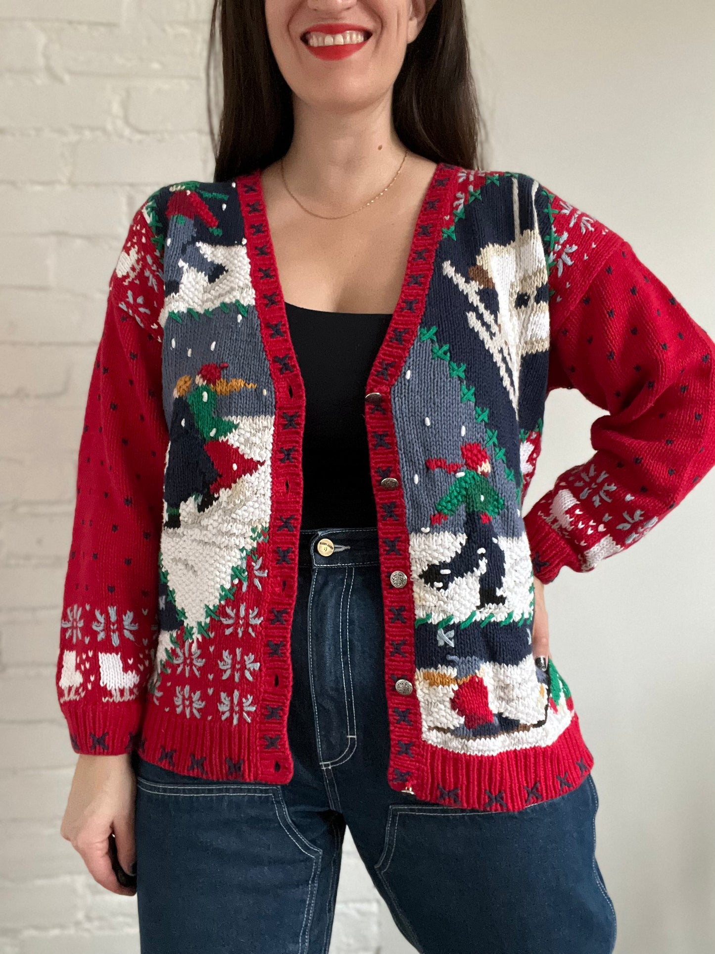 Let it Snow Knit Sweater - M/L