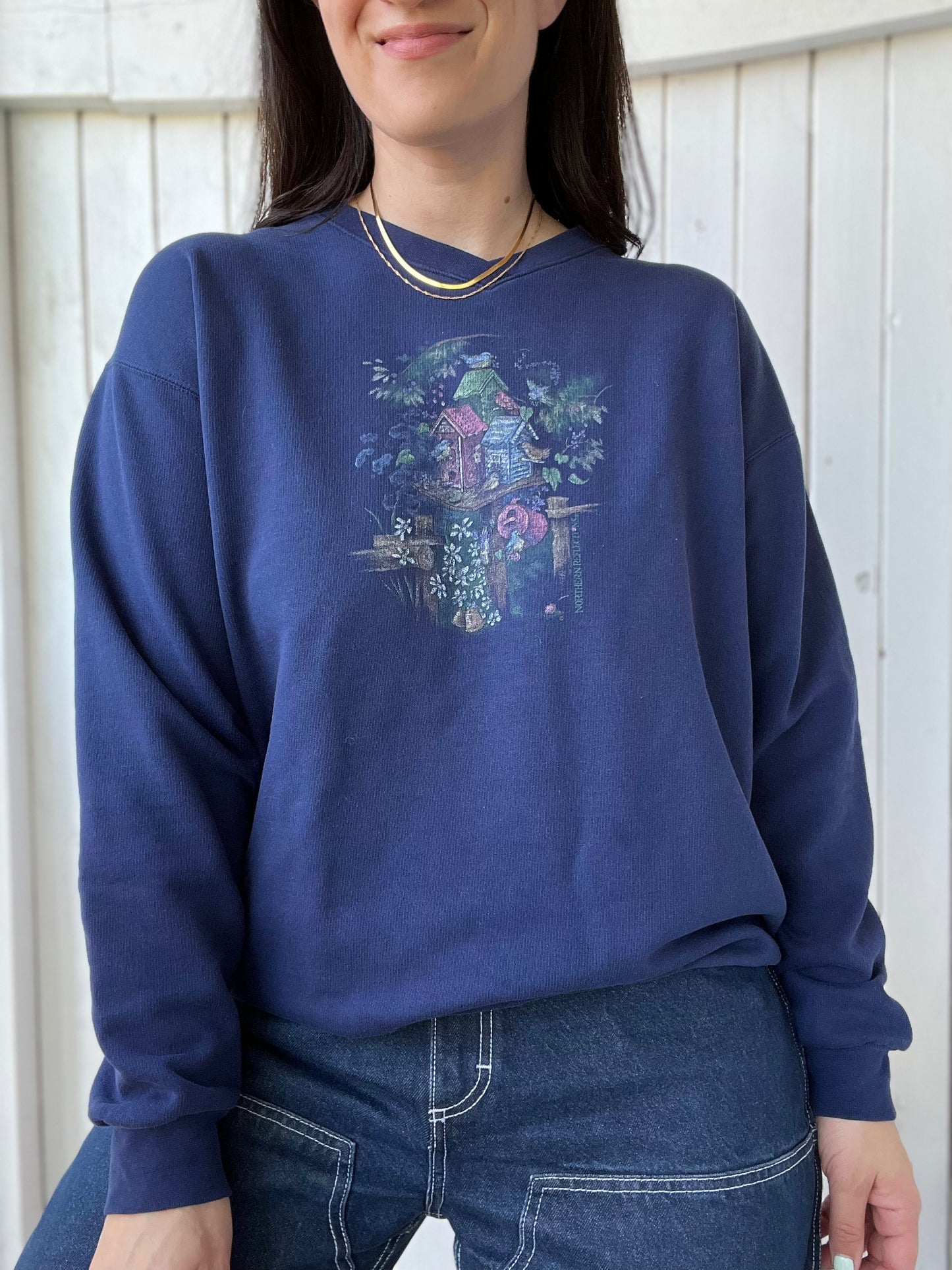 Northern Reflections Navy Sweater - Size L