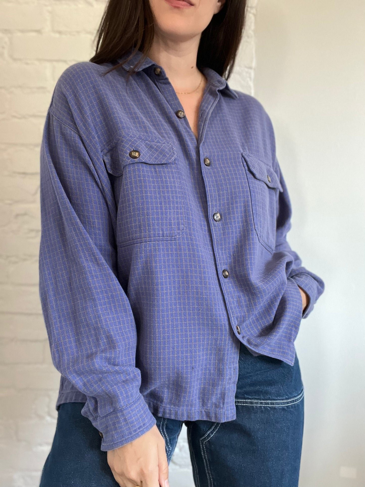 Patagonia Plaid Button-Up Shirt - Size Mens L