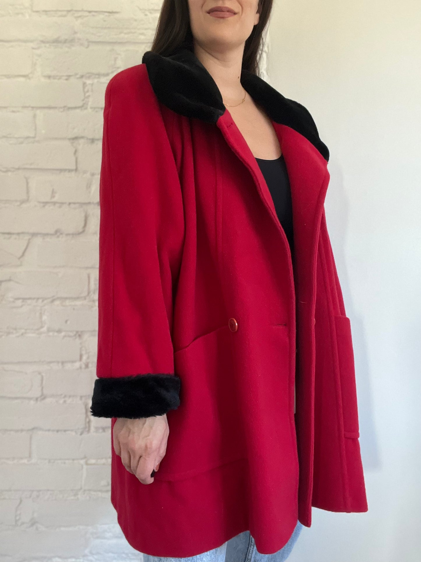 Bright Poppy Swing Jacket - Size L