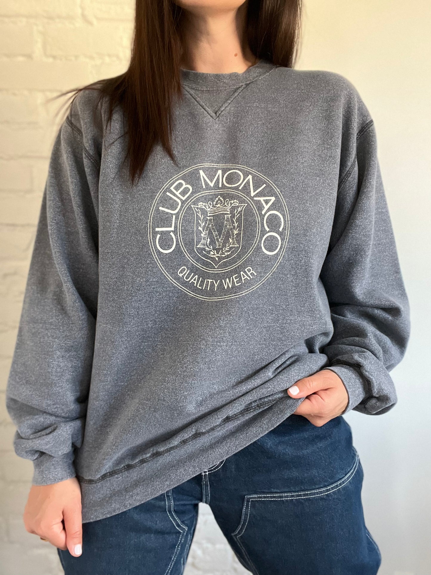 Vintage Club Monaco Heritage Crest Sweater - Size L