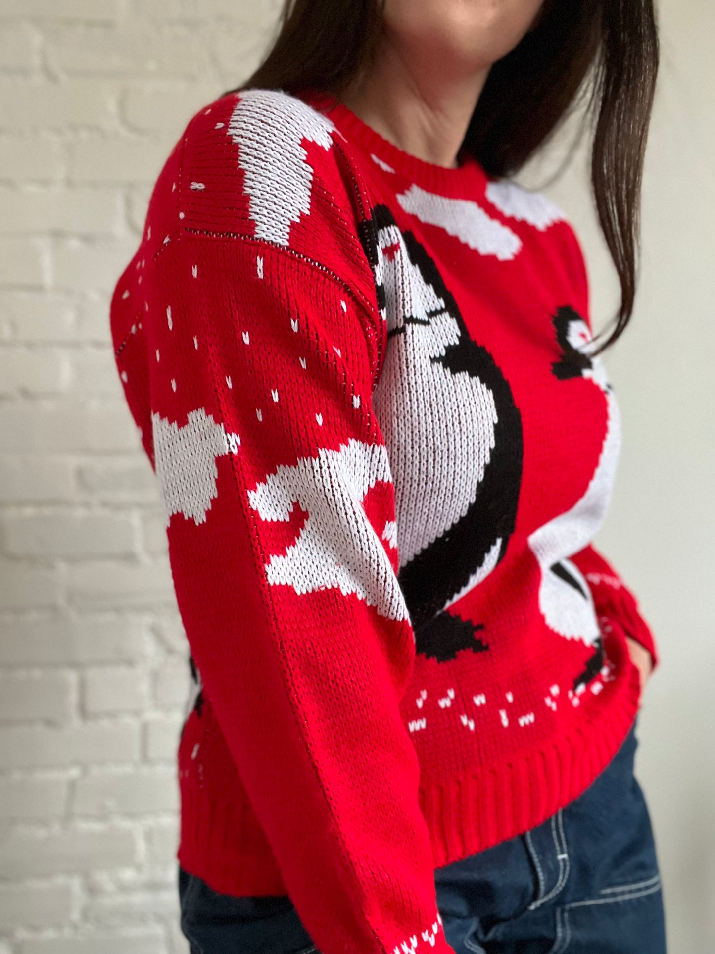 Penguins Knit Sweater - S/M