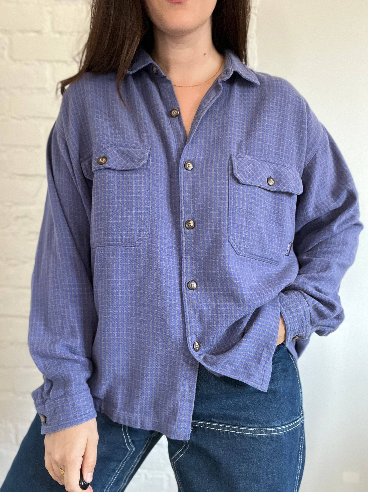 Patagonia Plaid Button-Up Shirt - Size Mens L