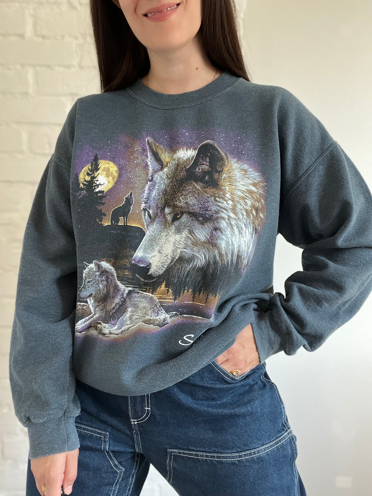 Alaska Wolf Sweater - Size XL