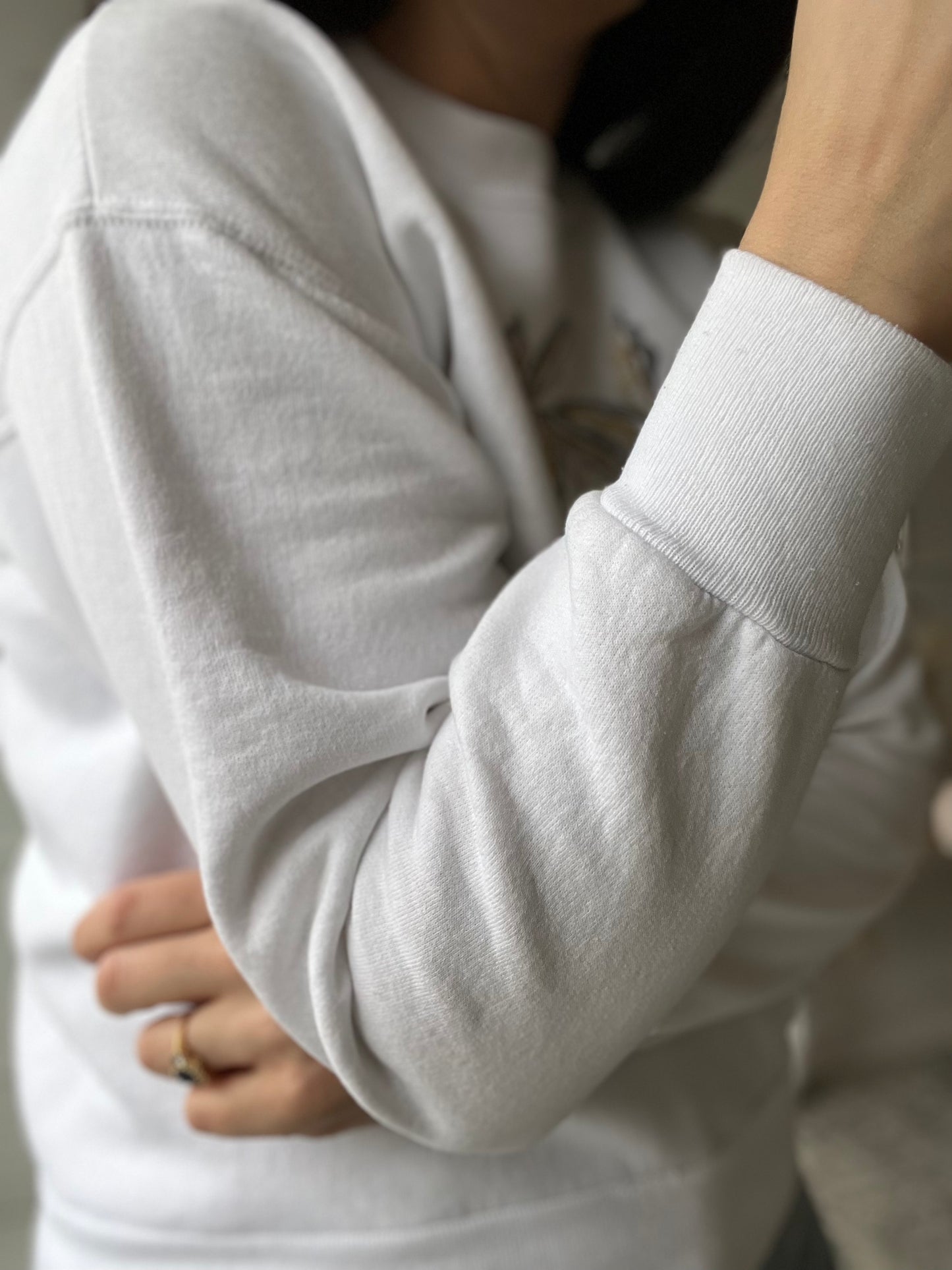 White Miami Wave Sweater - Size M