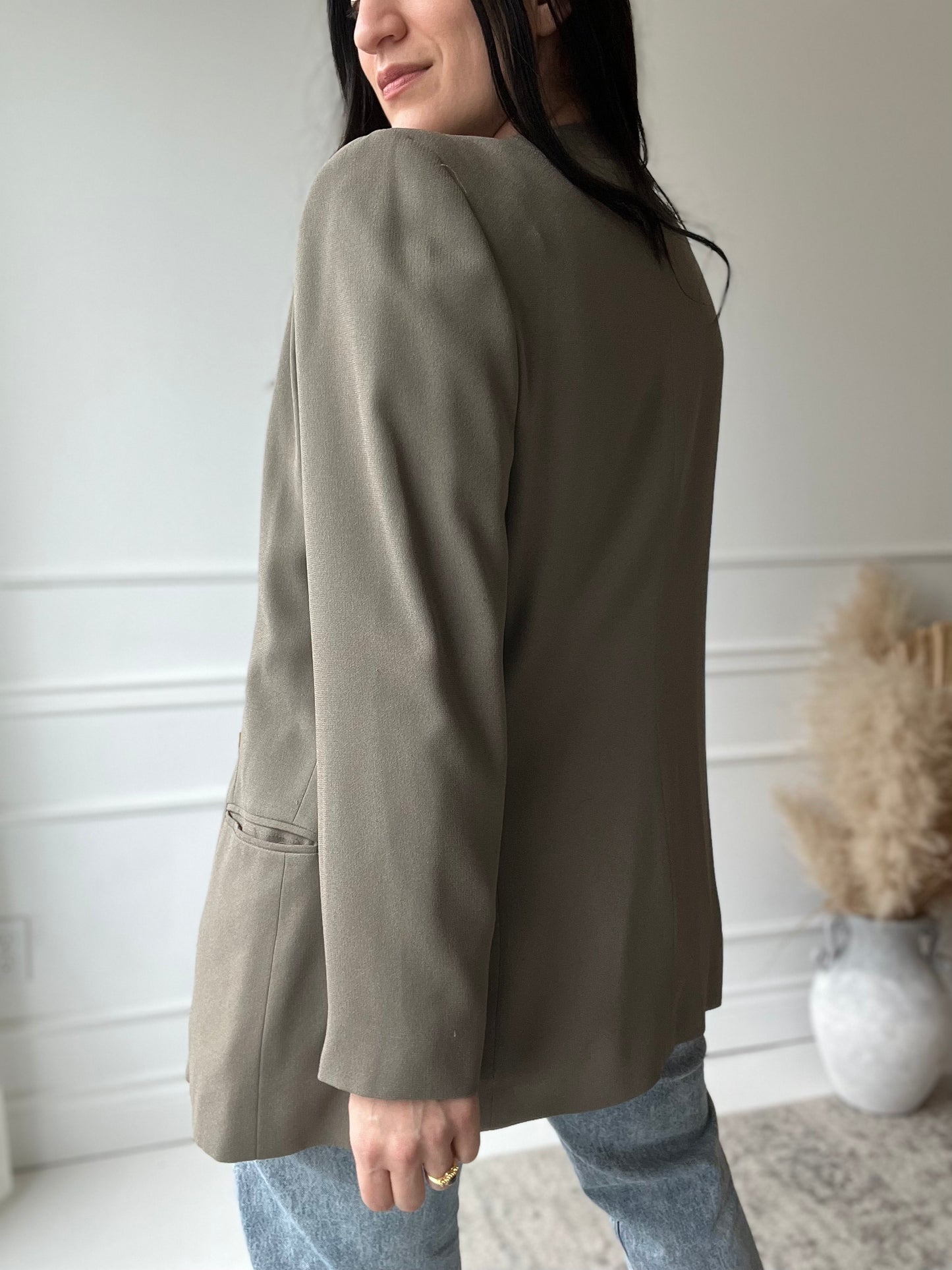 Olive Green Blazer - 12