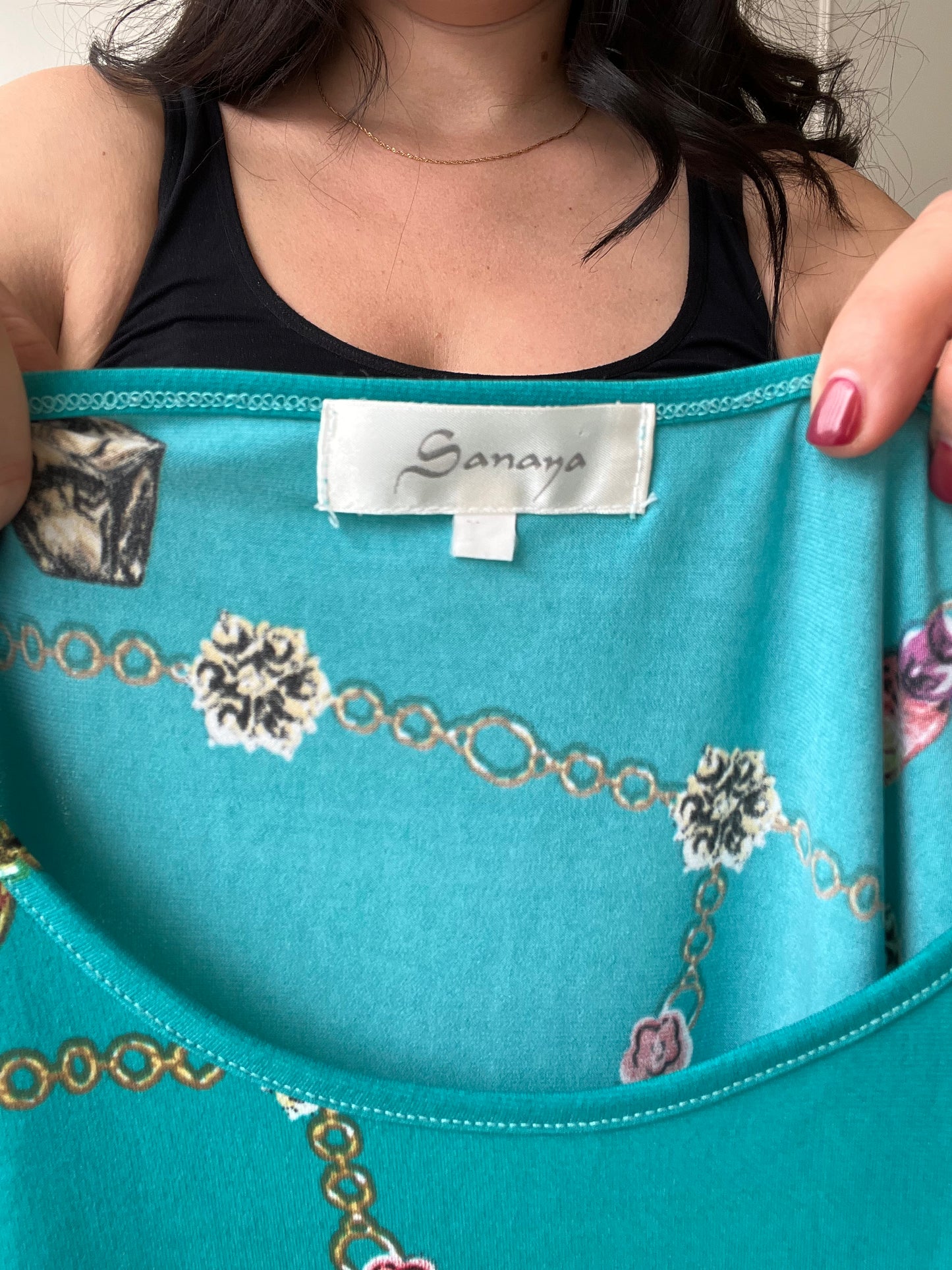 Cat Jewels Tee - Size S/M