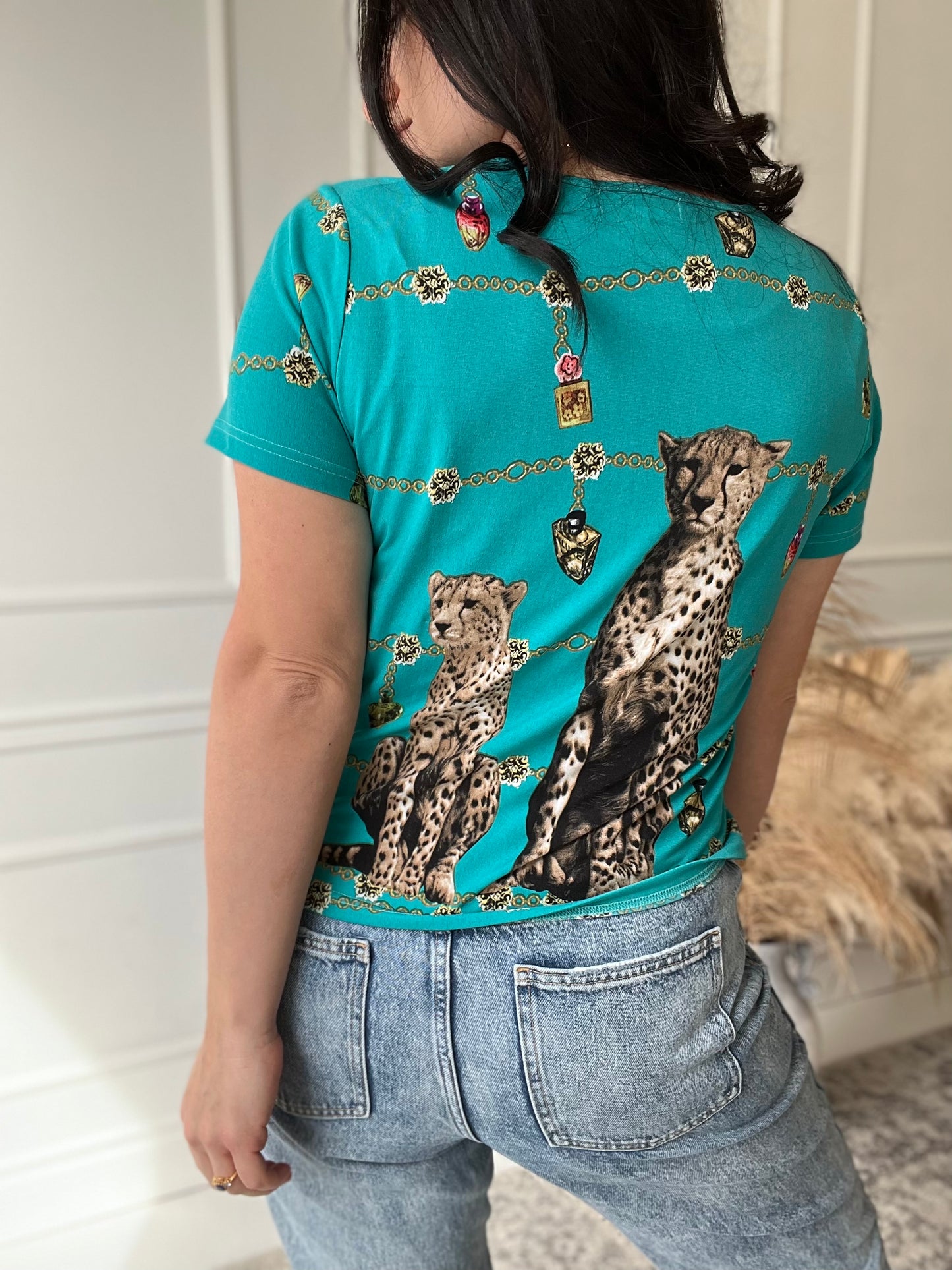 Cat Jewels Tee - Size S/M