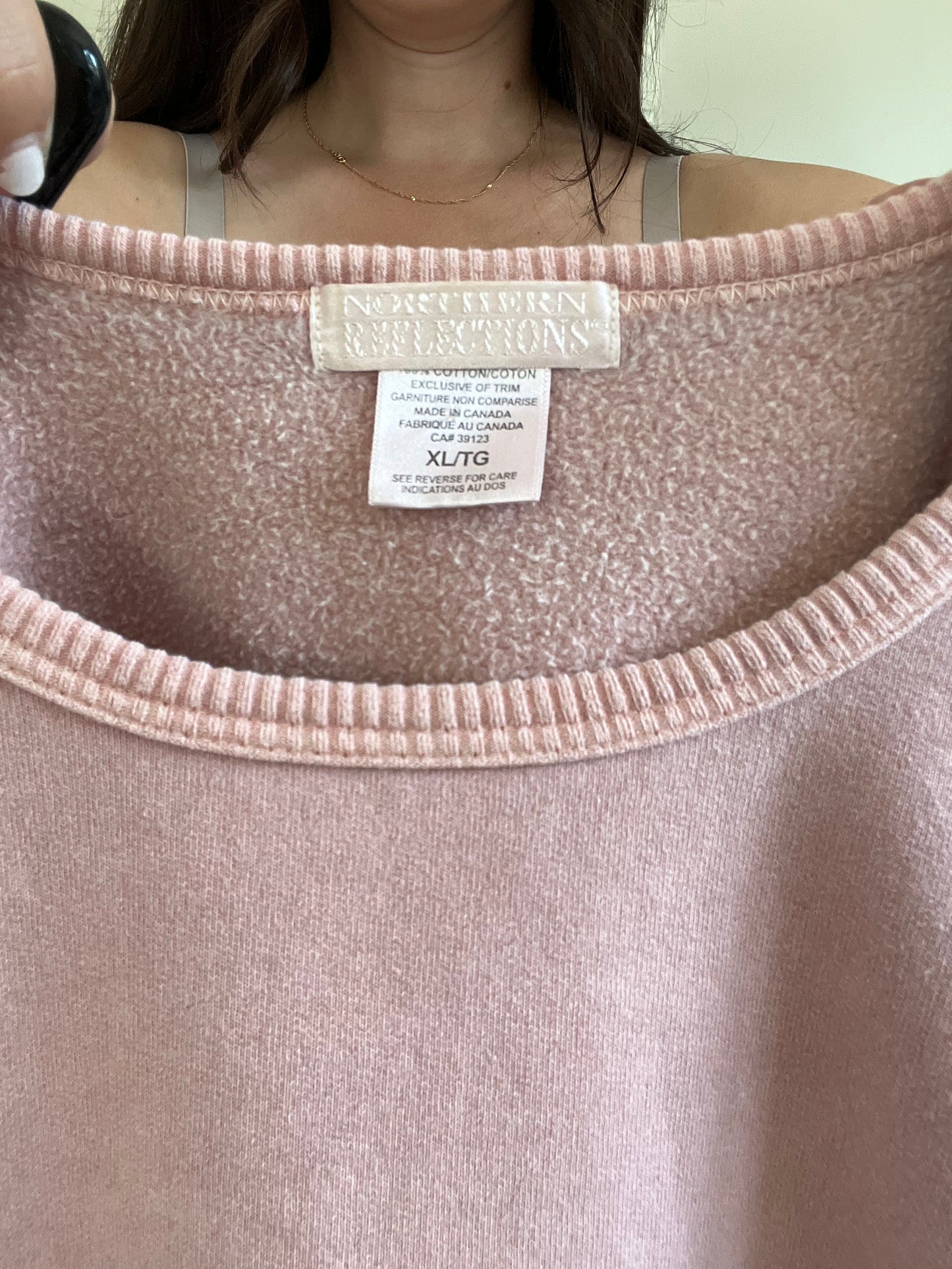 Northern Reflections Blush Sweater - Size XL