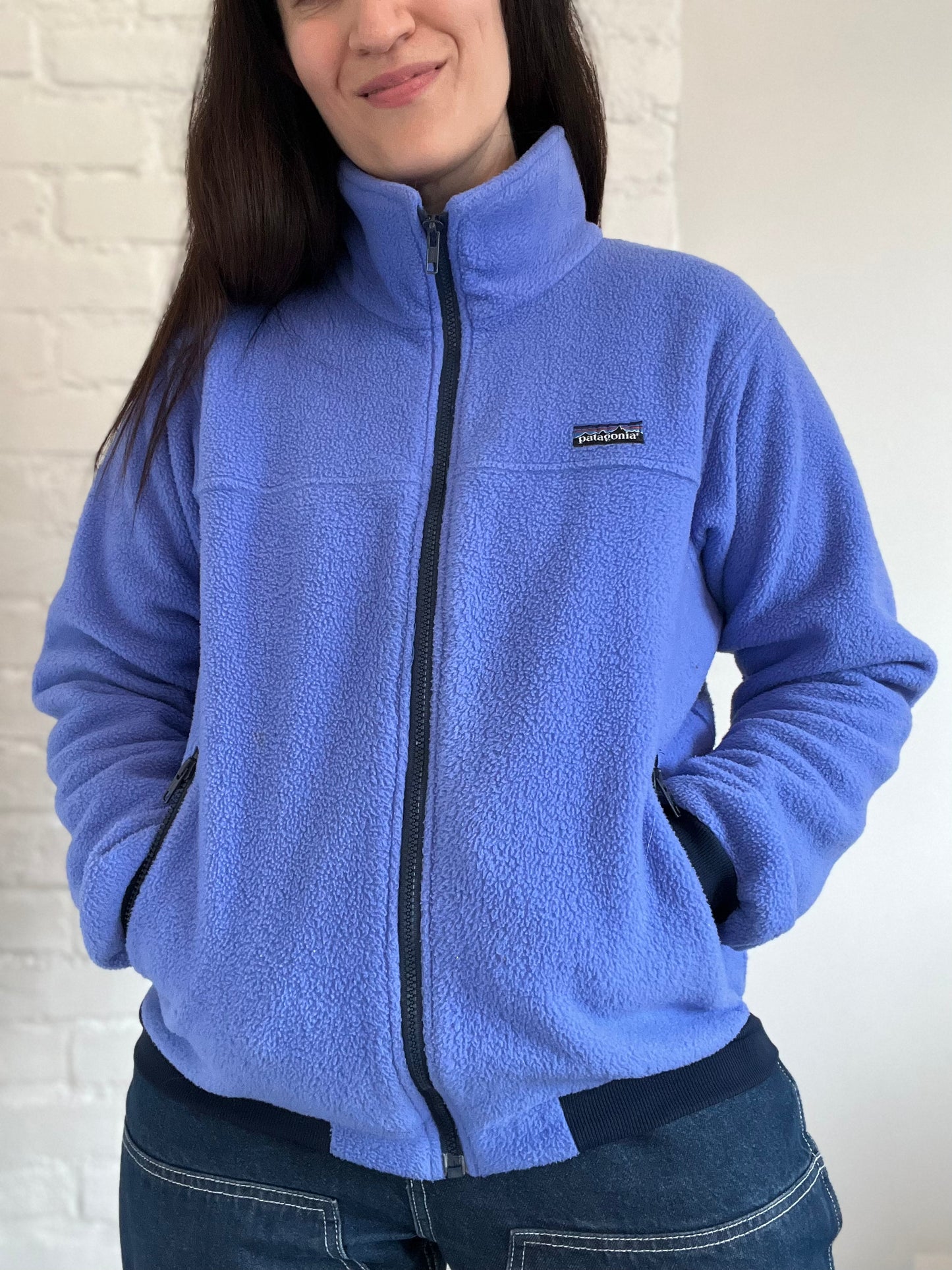 Purple Patagonia Fleece Zip Up - Size L